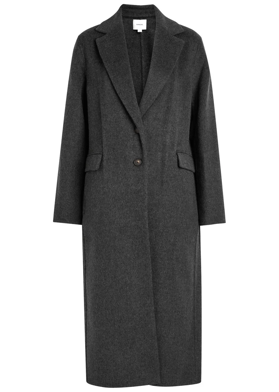 Vince Single Breasted Wool-blend Coat - 1