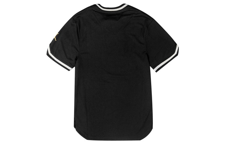 Air Jordan Alphabet Logo Basketball Sports Short Sleeve Black AV0183-010 - 2