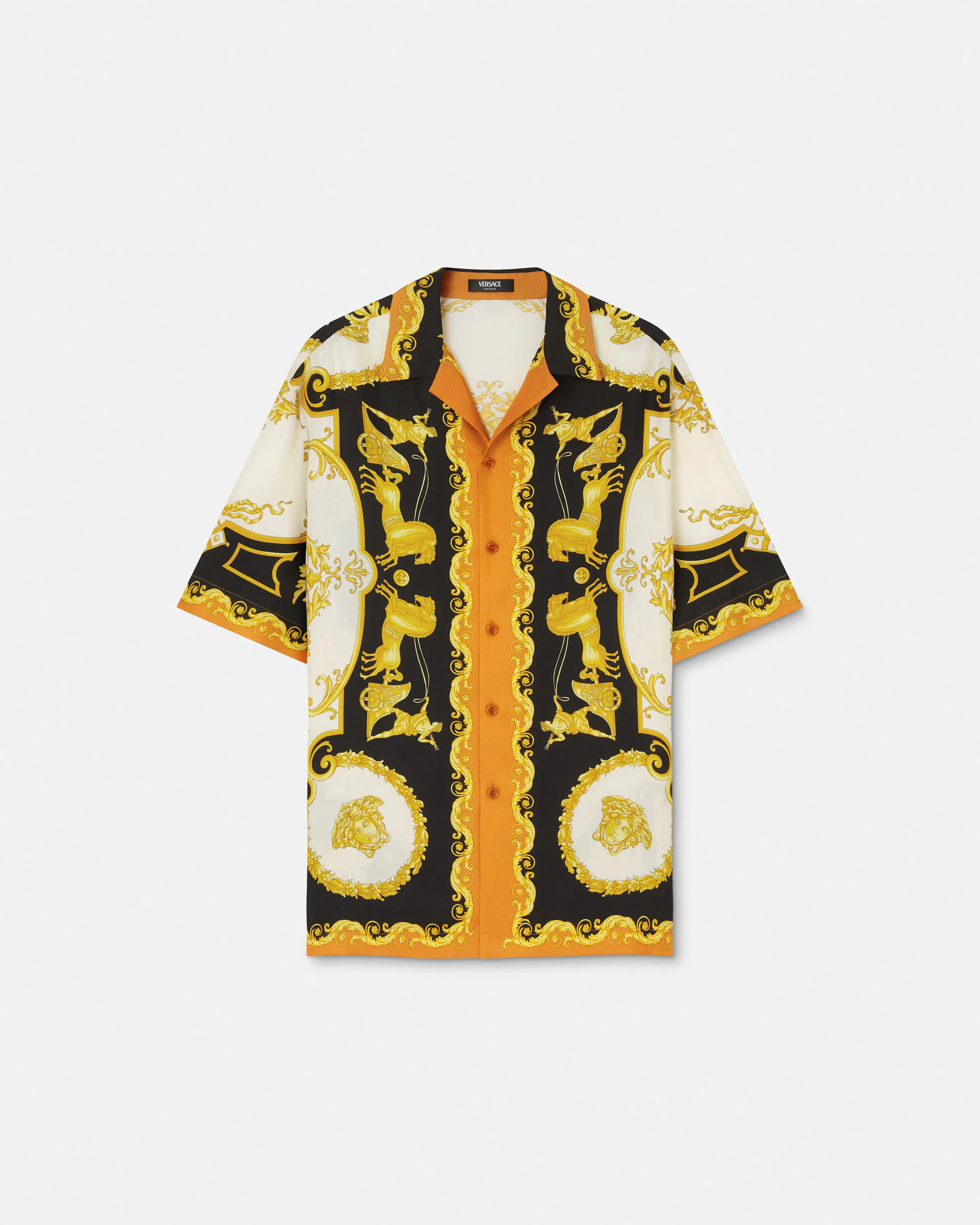 Printed Silk Twill Regular Shirt - 1