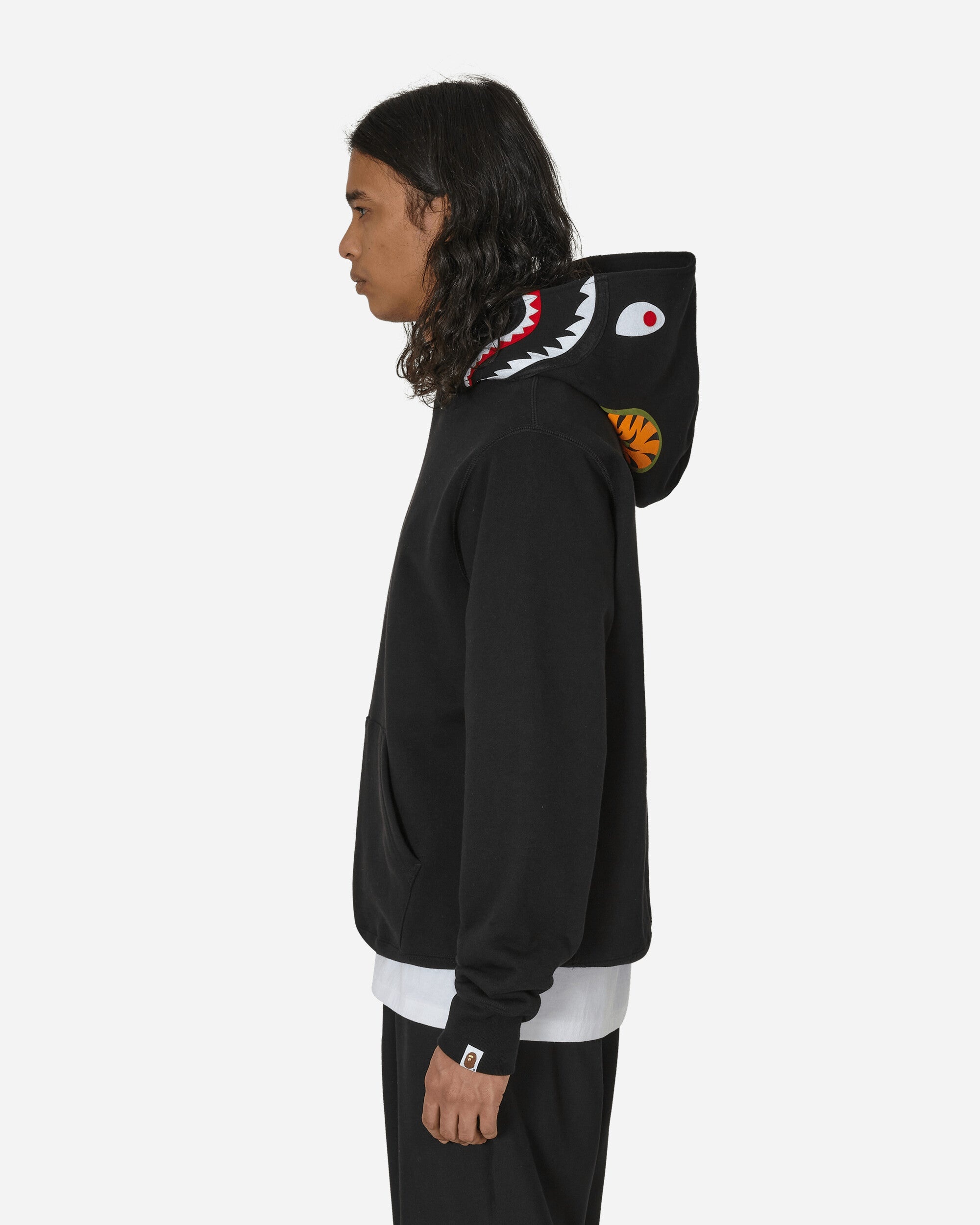 Shark Pullover Hoodie Black - 2