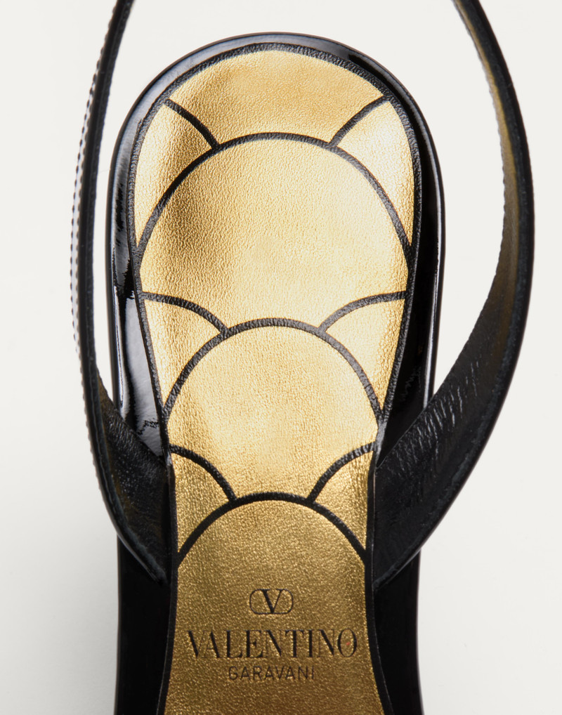 LADYCRUSH PATENT LEATHER SANDAL WITH CRYSTALS 85MM 8