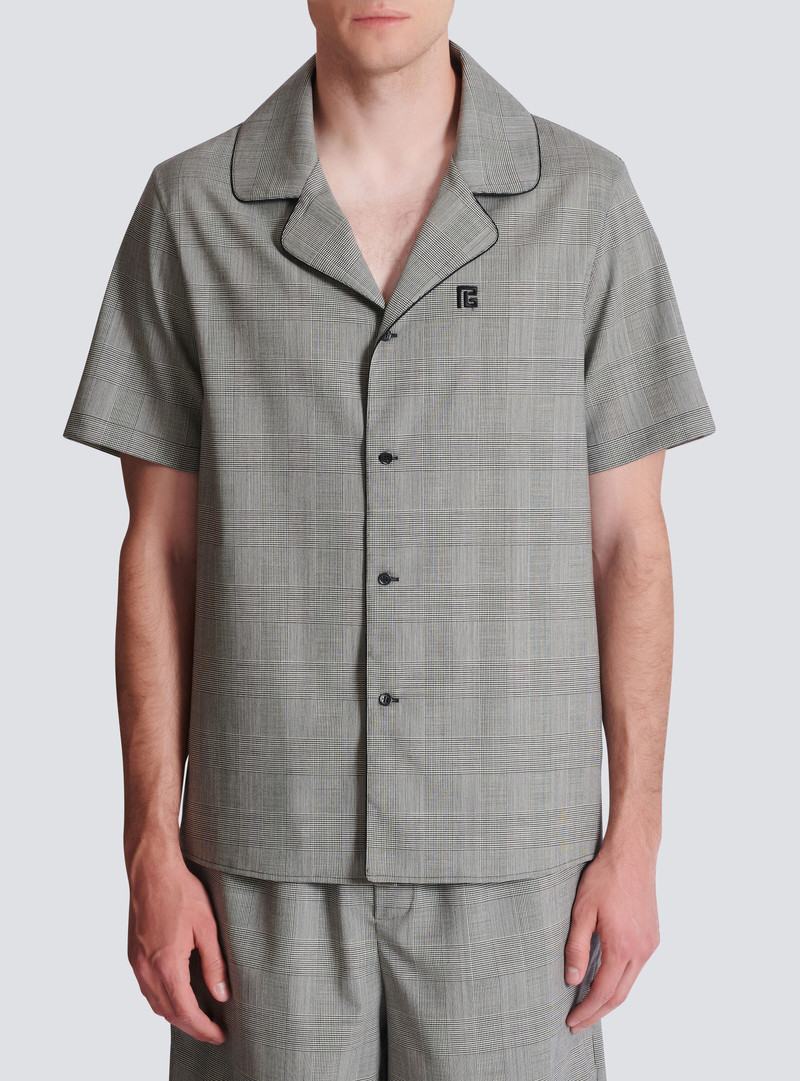 Short-sleeved Prince of Wales shirt 5
