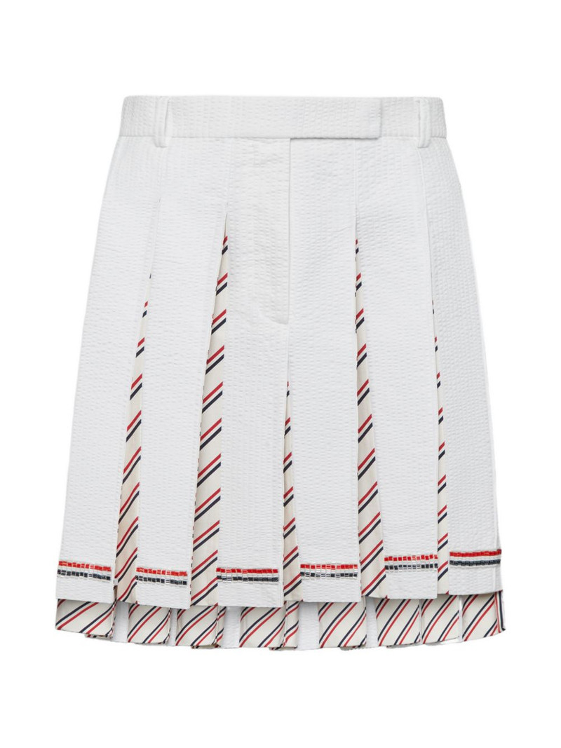 RWB bead-embellished pleated mini skirt 1