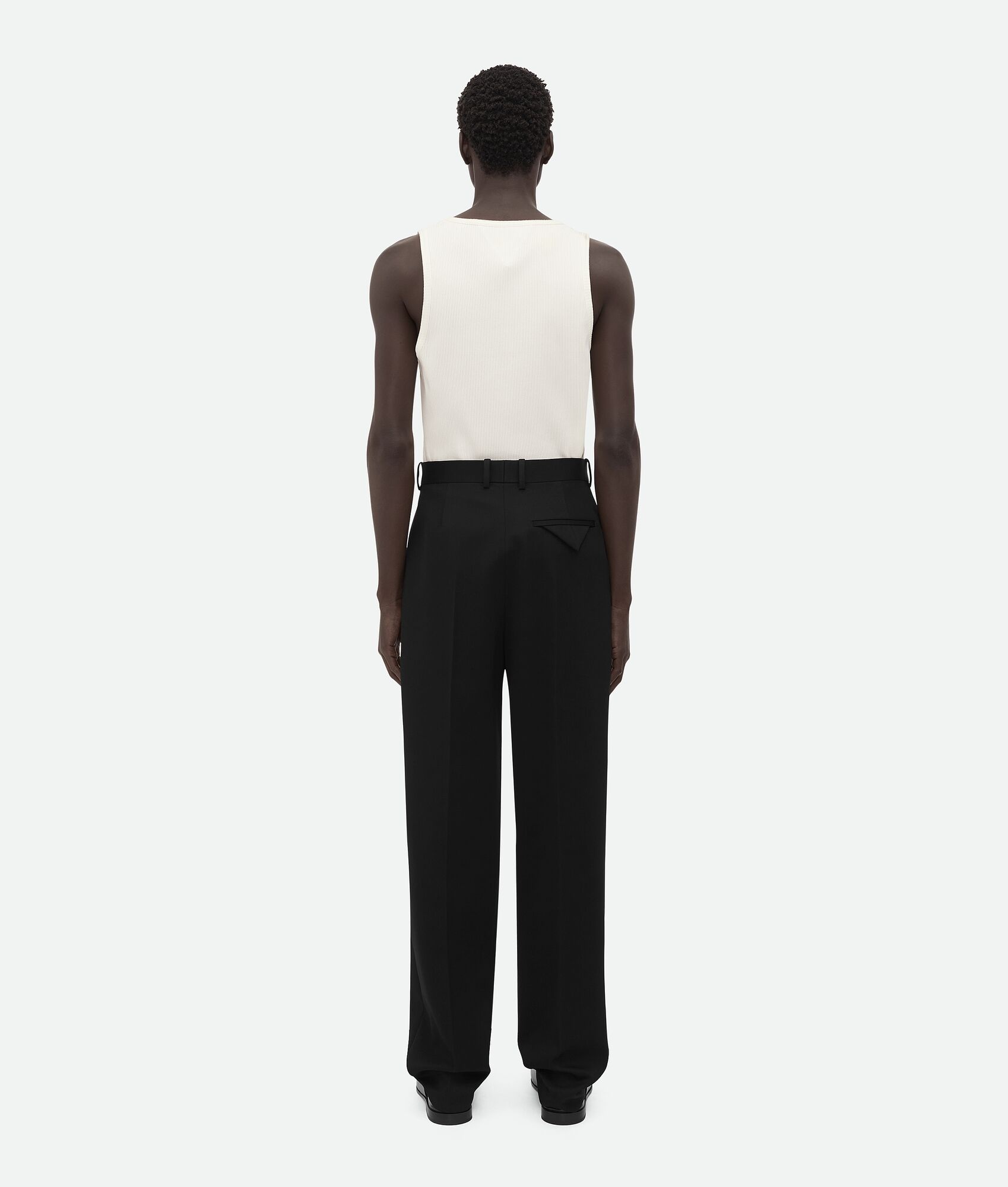 Wool Grain De Poudre Trousers - 3