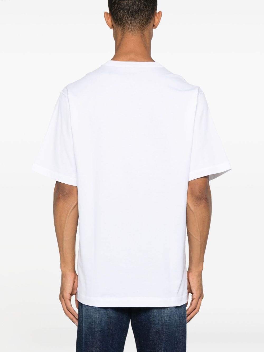logo-tag cotton T-shirt - 4