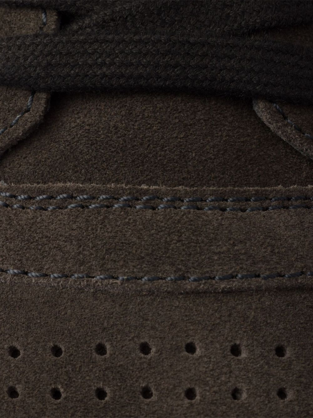 triangle-logo suede sneakers - 5