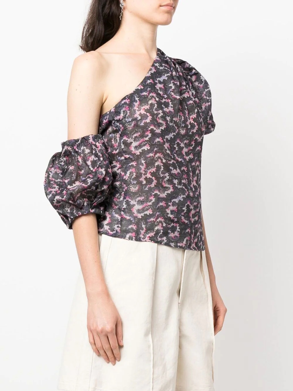 Liddy asymmetric cotton top - 3