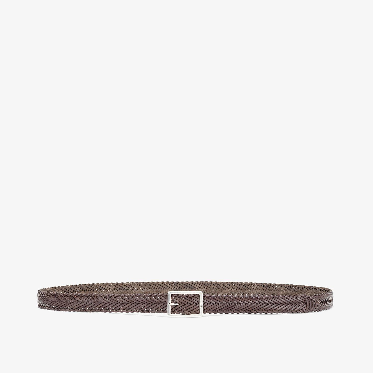 Brown leather belt - 1