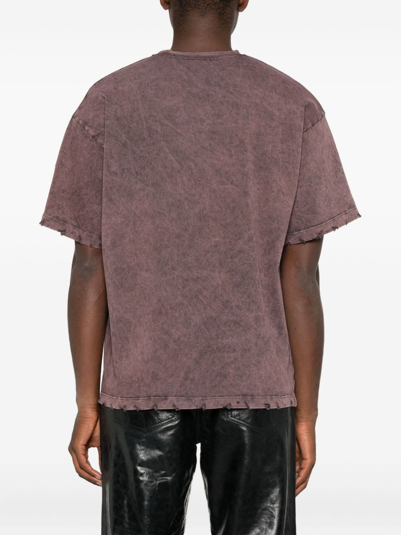 distressed-effect graphic-print t-shirt 4