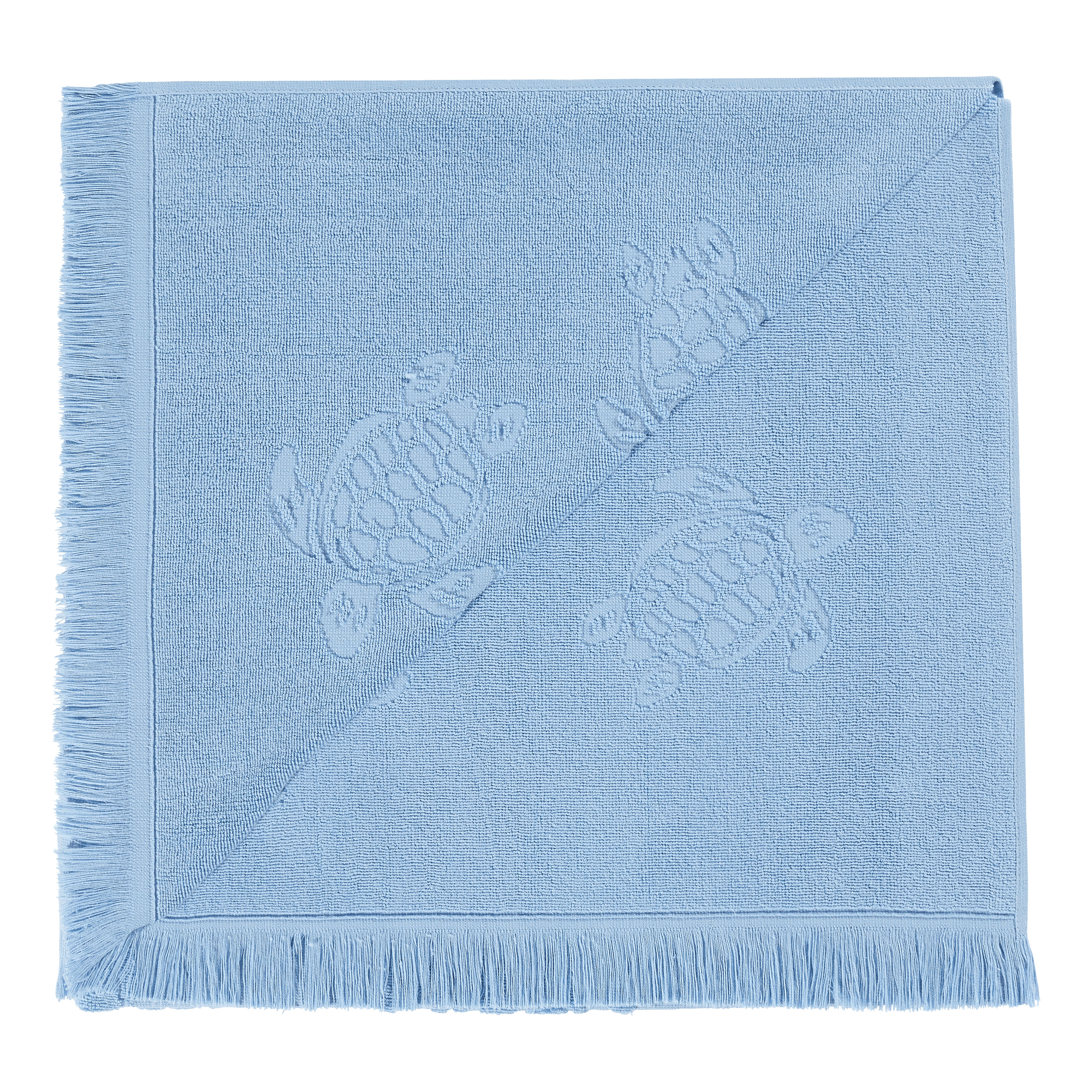 Beach Fouta in Organic Cotton Turtles Jacquard - 2