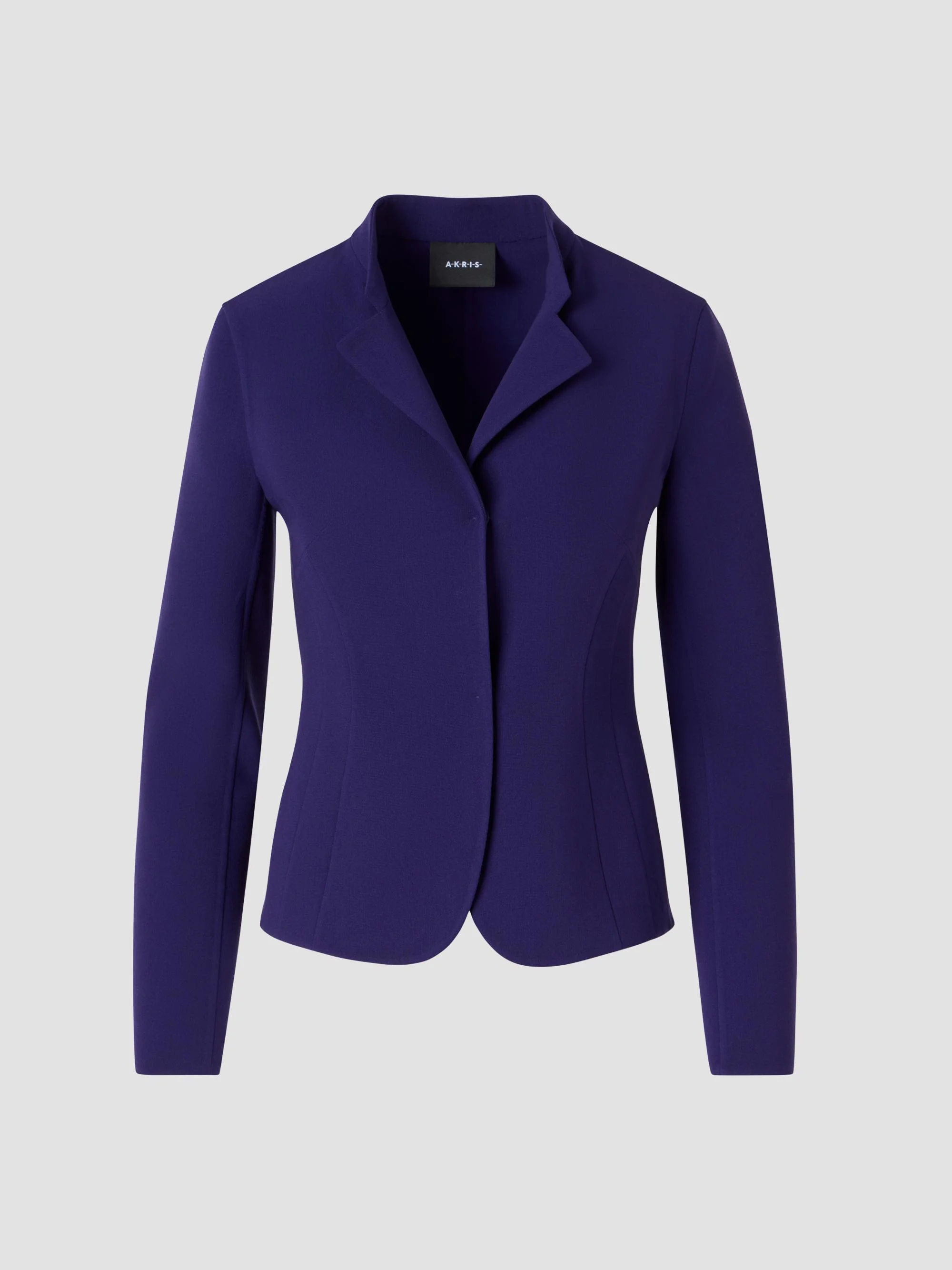 Women's Hamer Double-Faced Wool Jacket - Dark Purple - 1