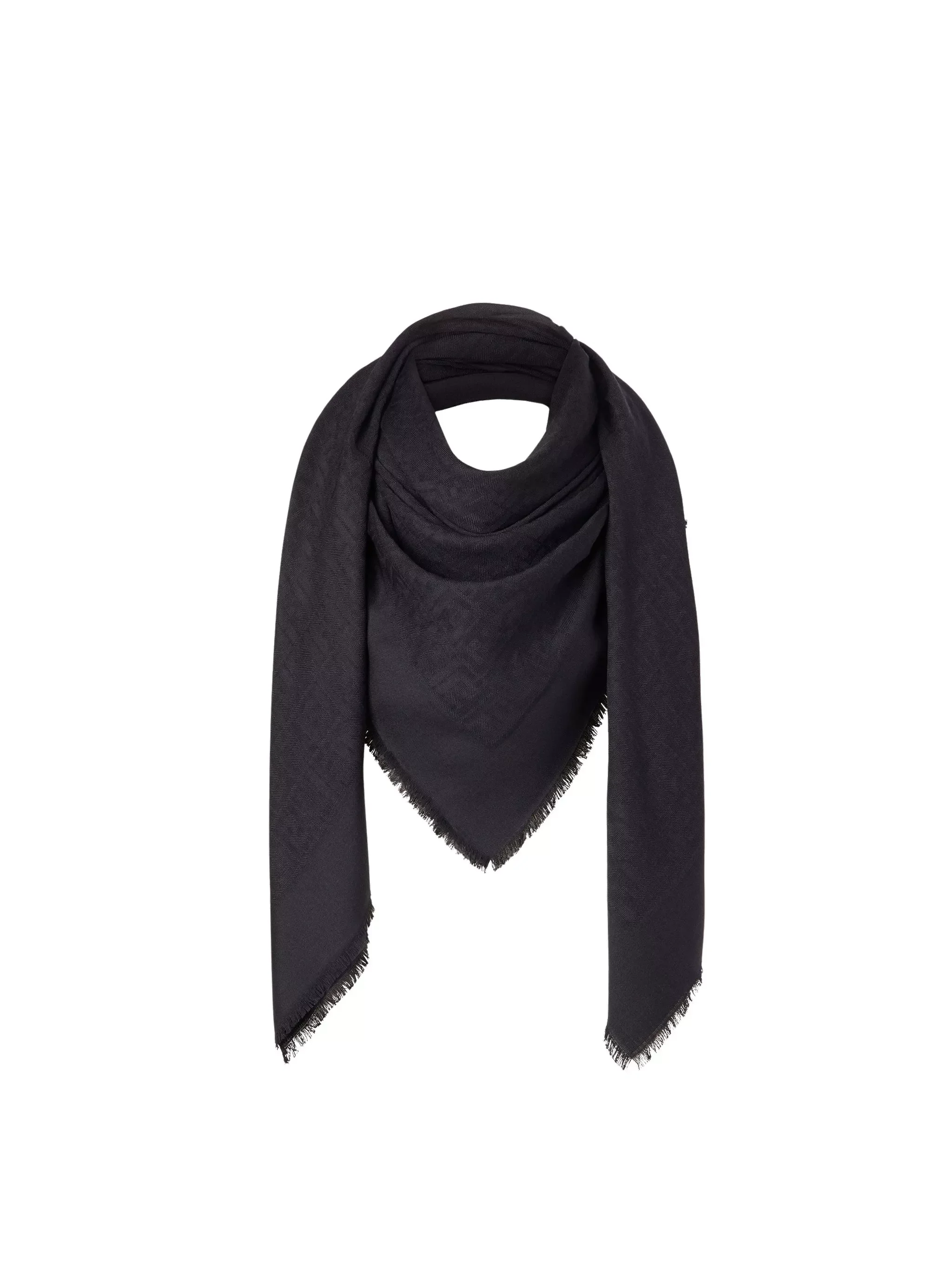 Shawl in wool, silk and cashmere - 1