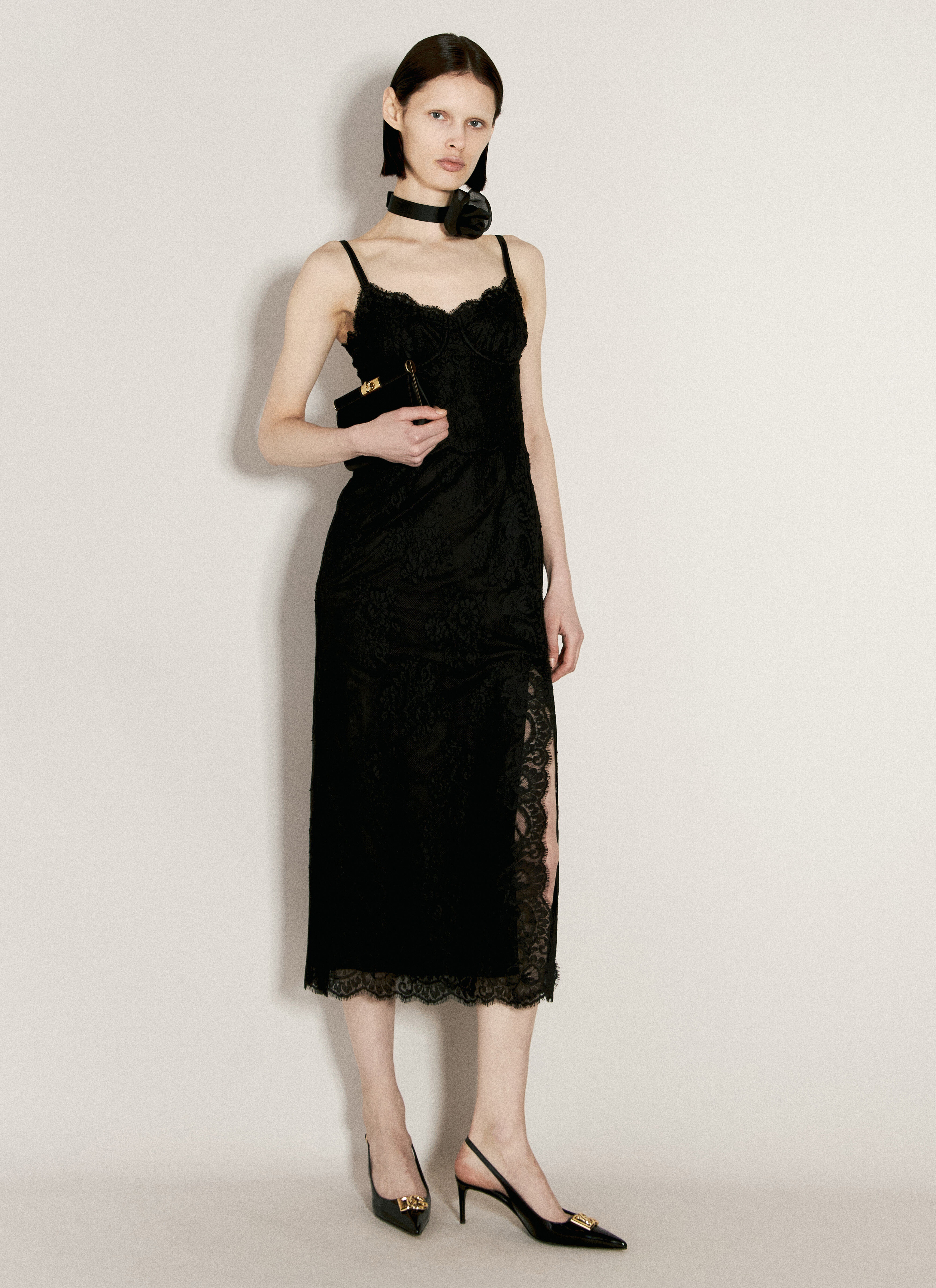 Lace Slip Dress - 1