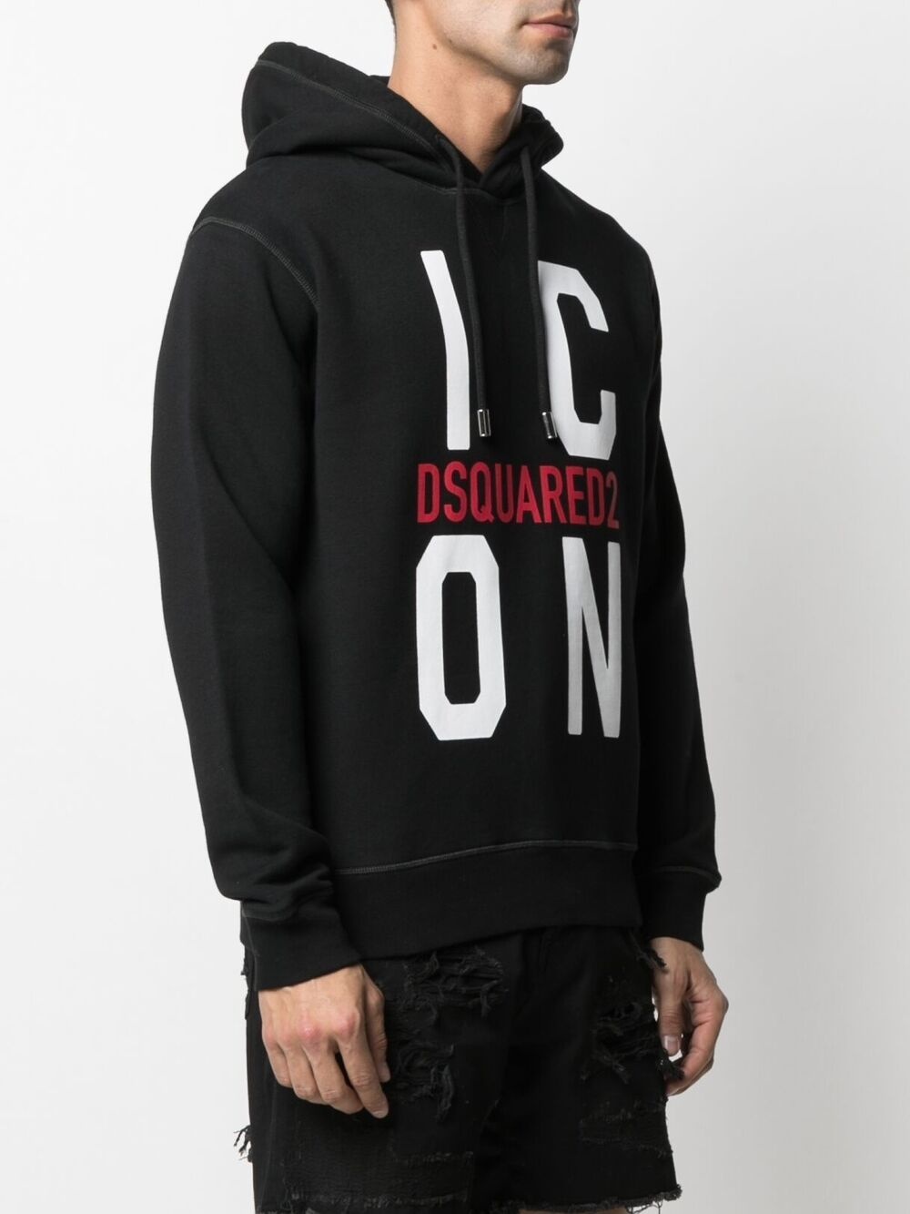 Icon print hoodie - 3