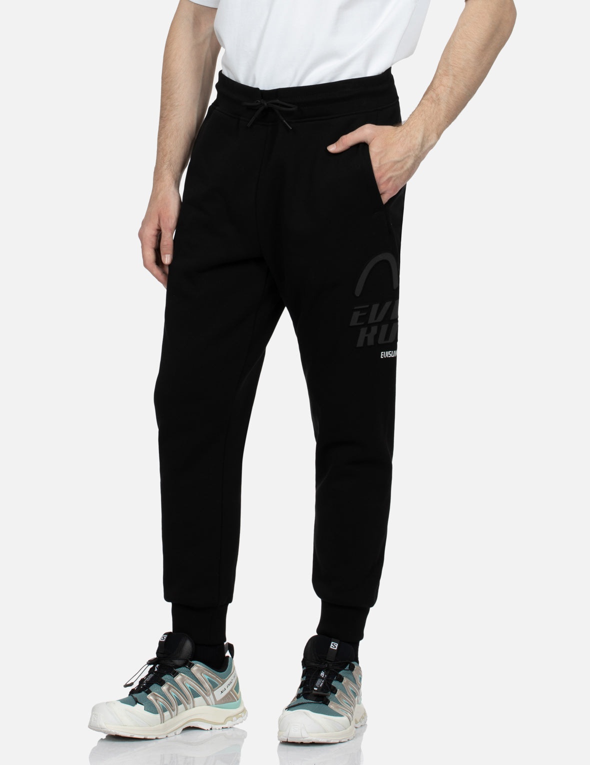 Seagull and Logo Print Regular Fit Sweatpants - 7