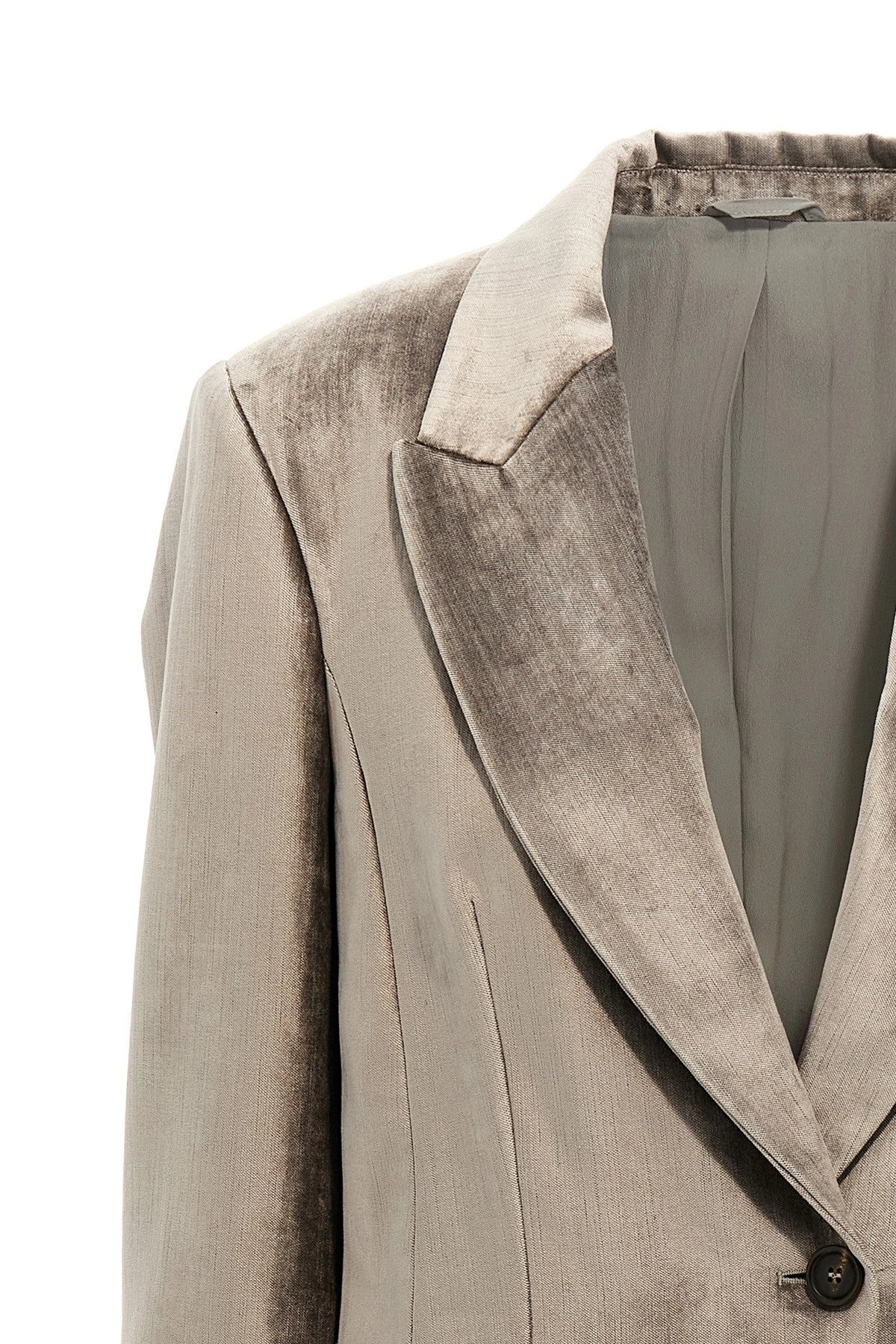 Brunello Cucinelli Women Single-Breasted Chenille Blazer - 3