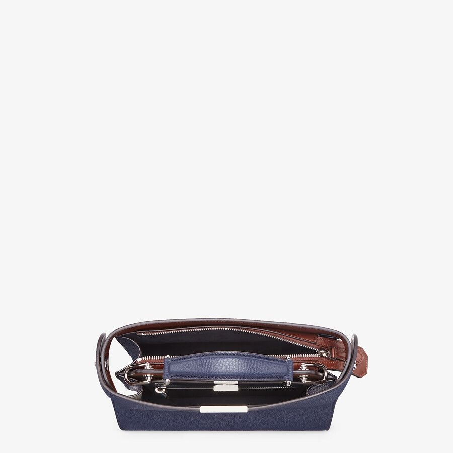 Dark blue leather bag - 5