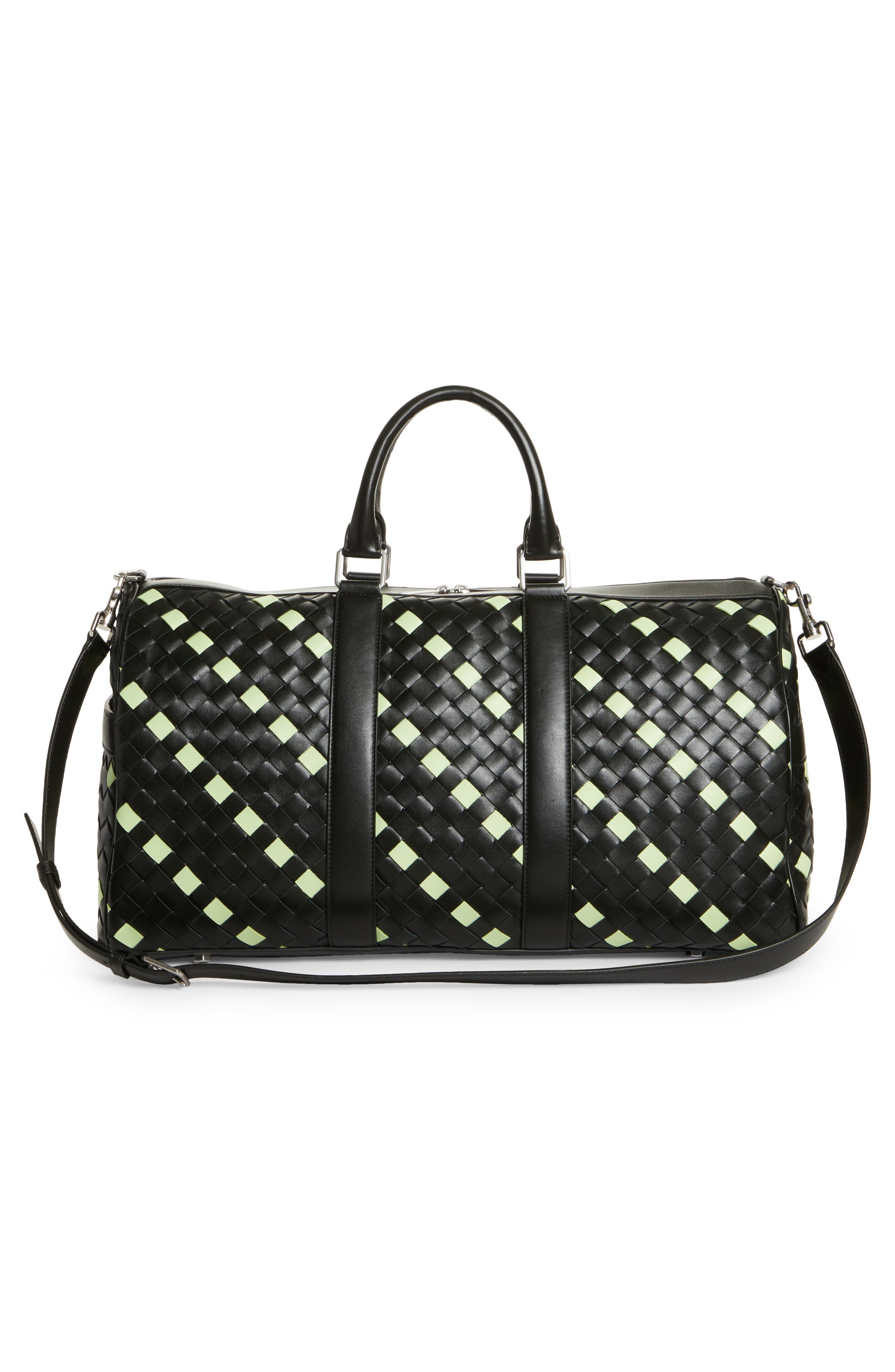 Bottega Veneta Medium Intrecciato Leather Duffle Bag in 3077 Dark Gre-Fene/D.g-Si at Nordstrom - 2