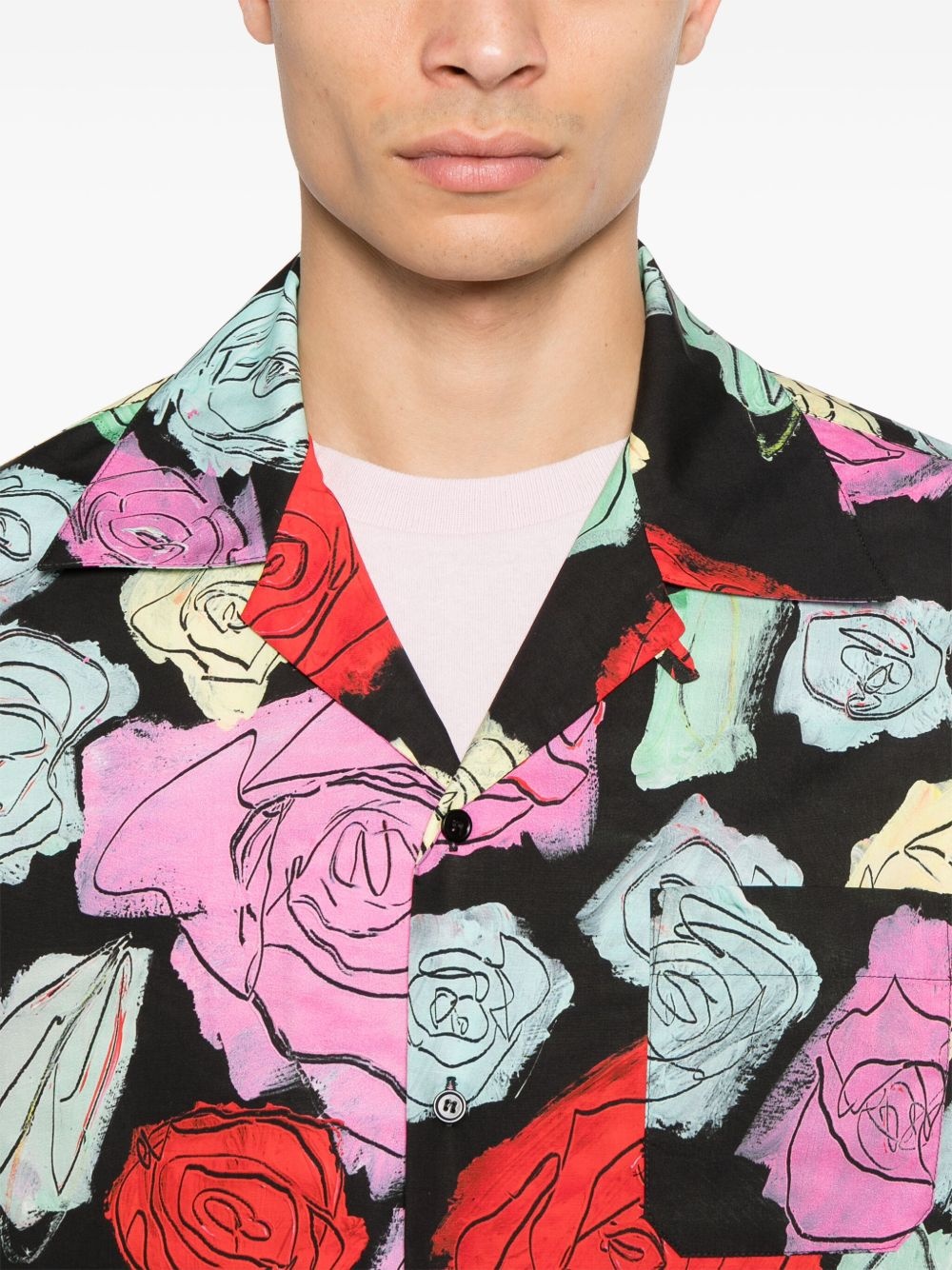 floral-print shirt - 5