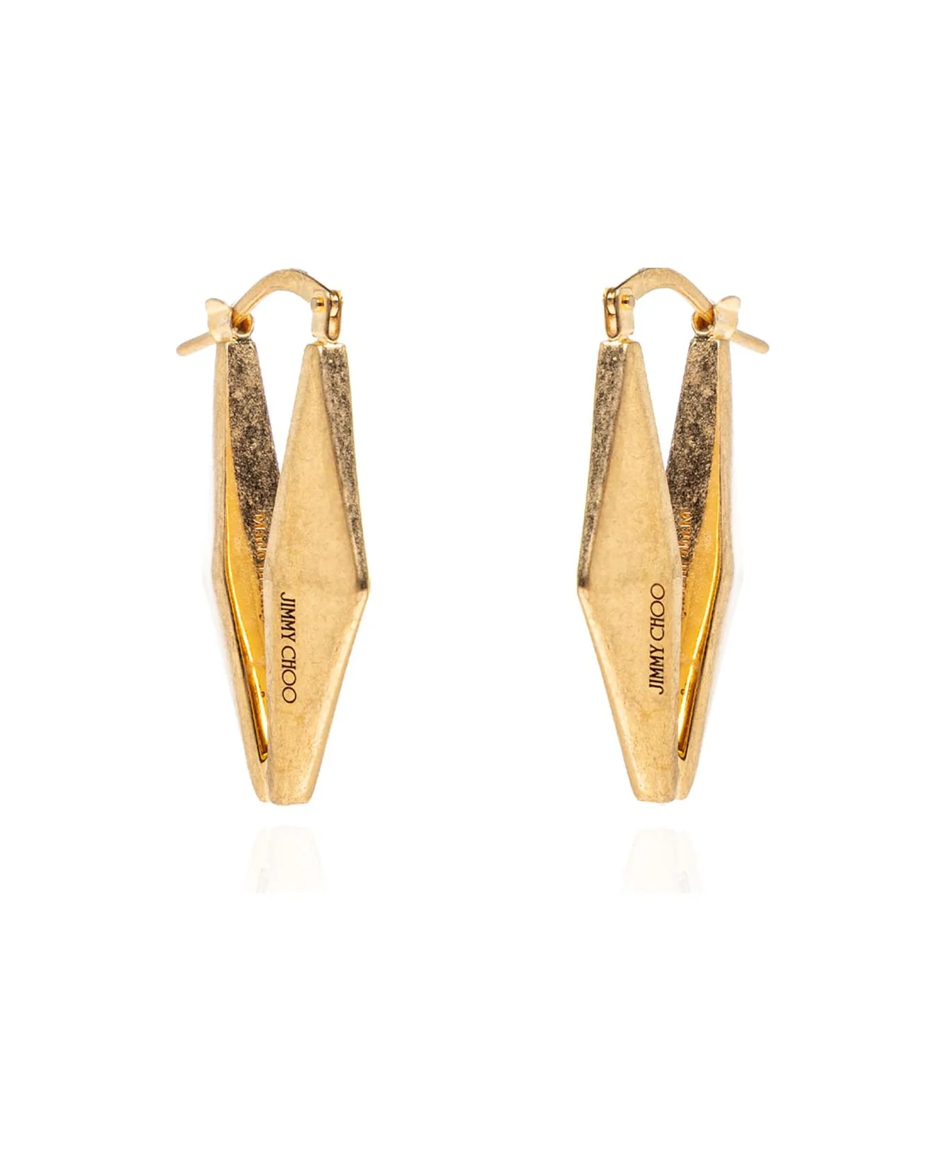 Jimmy Choo Earrings With Engraved Logo - 1