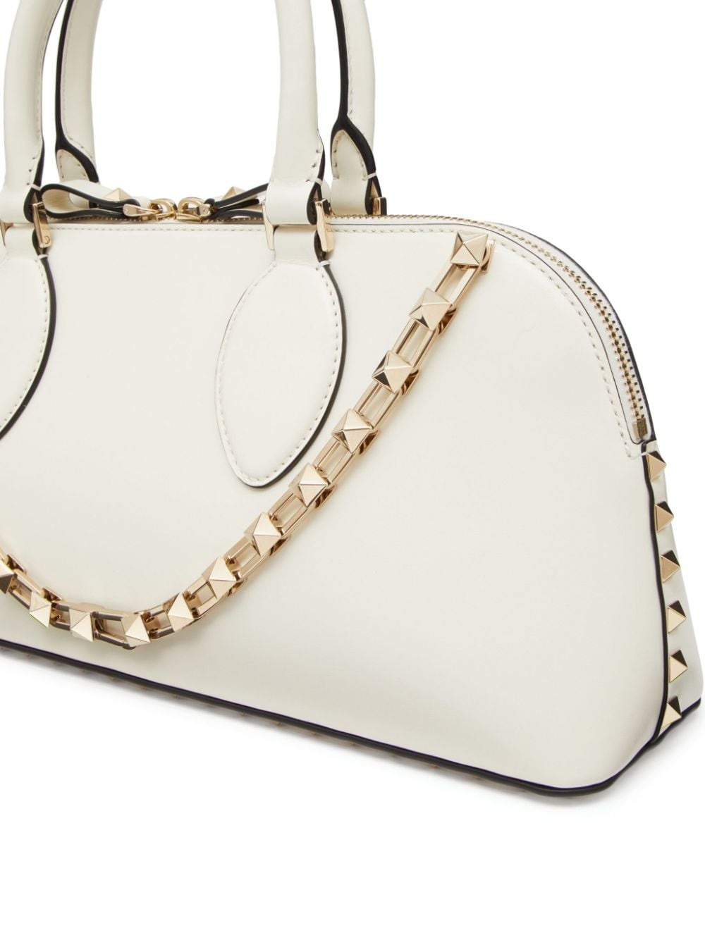 Rockstud-embellished leather tote bag - 5