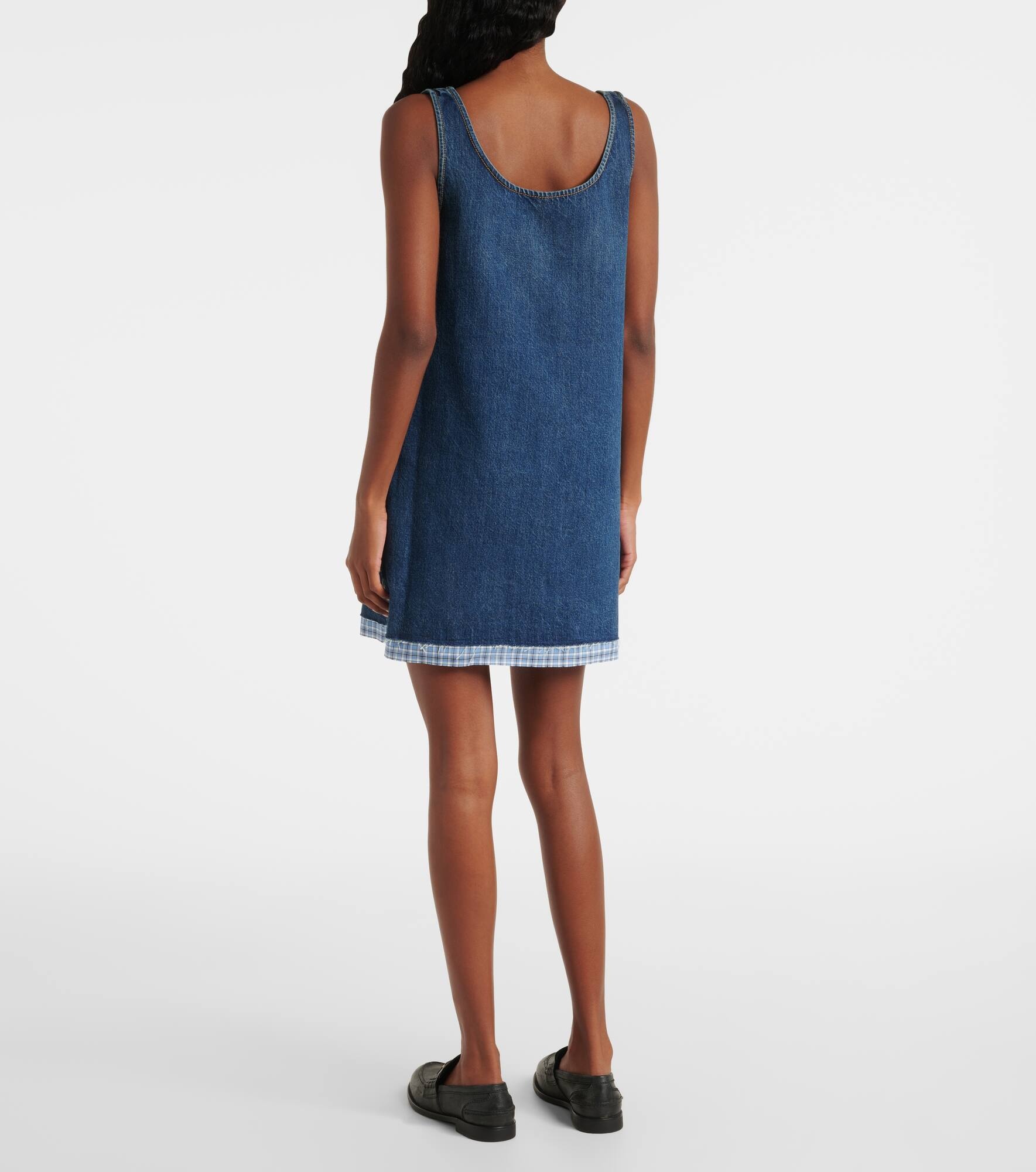 Logo denim minidress - 3
