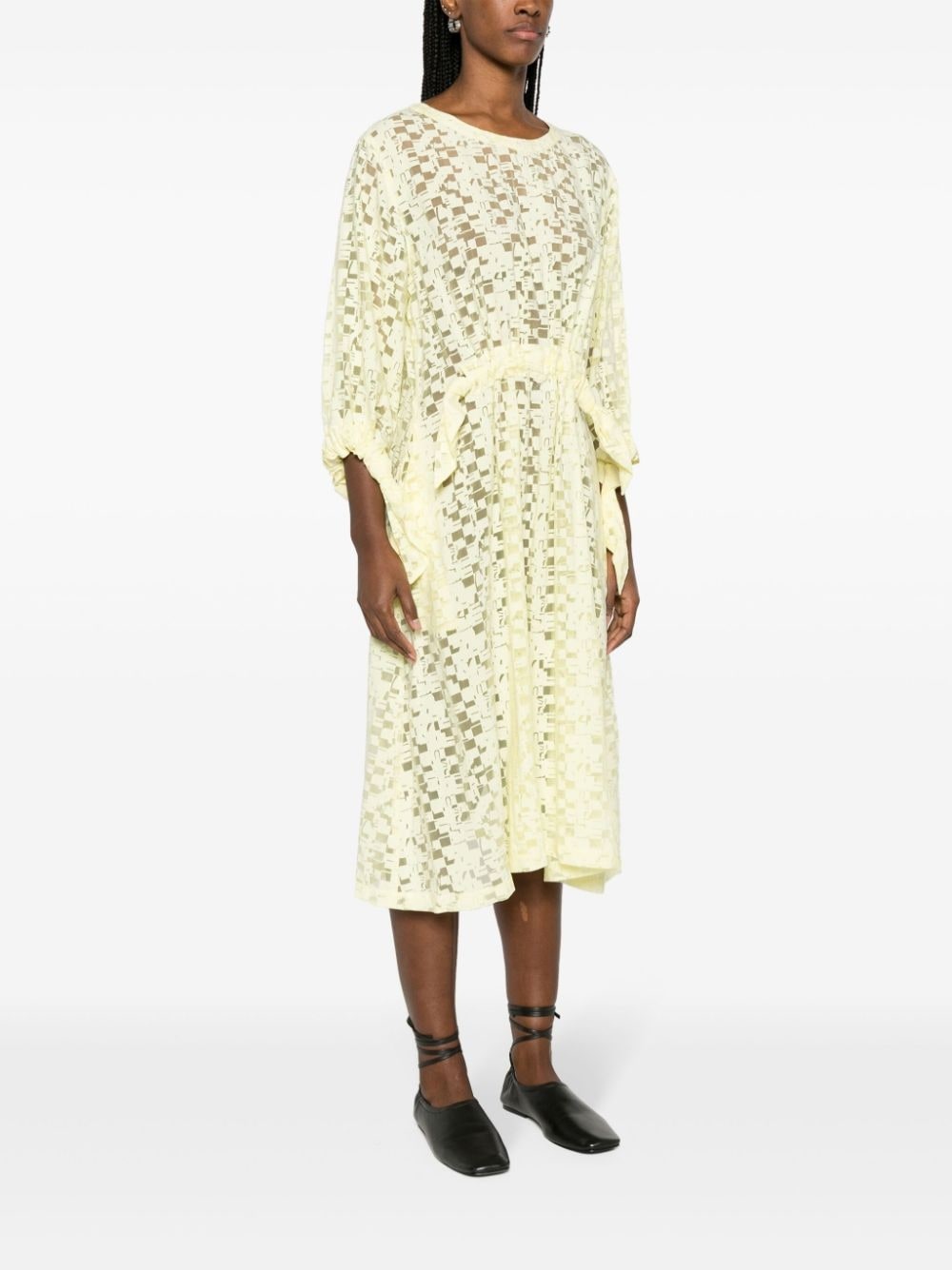 Bulk jacquard midi dress - 3