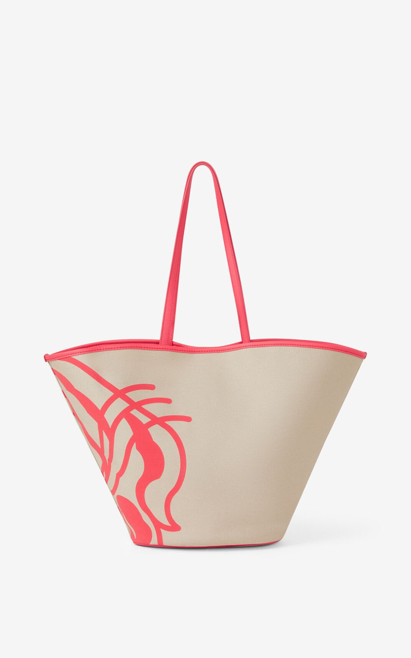KENZO K-Tiger large canvas tote bag outlook