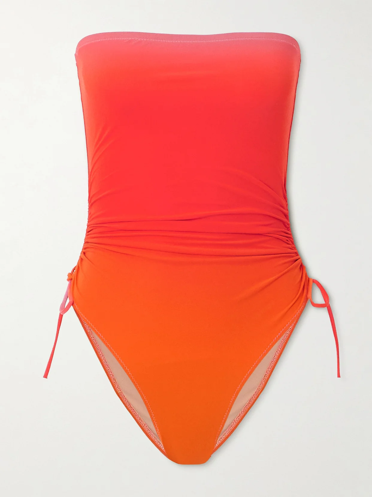 Sessantadue Strapless Ruched Dégradé Swimsuit - 1