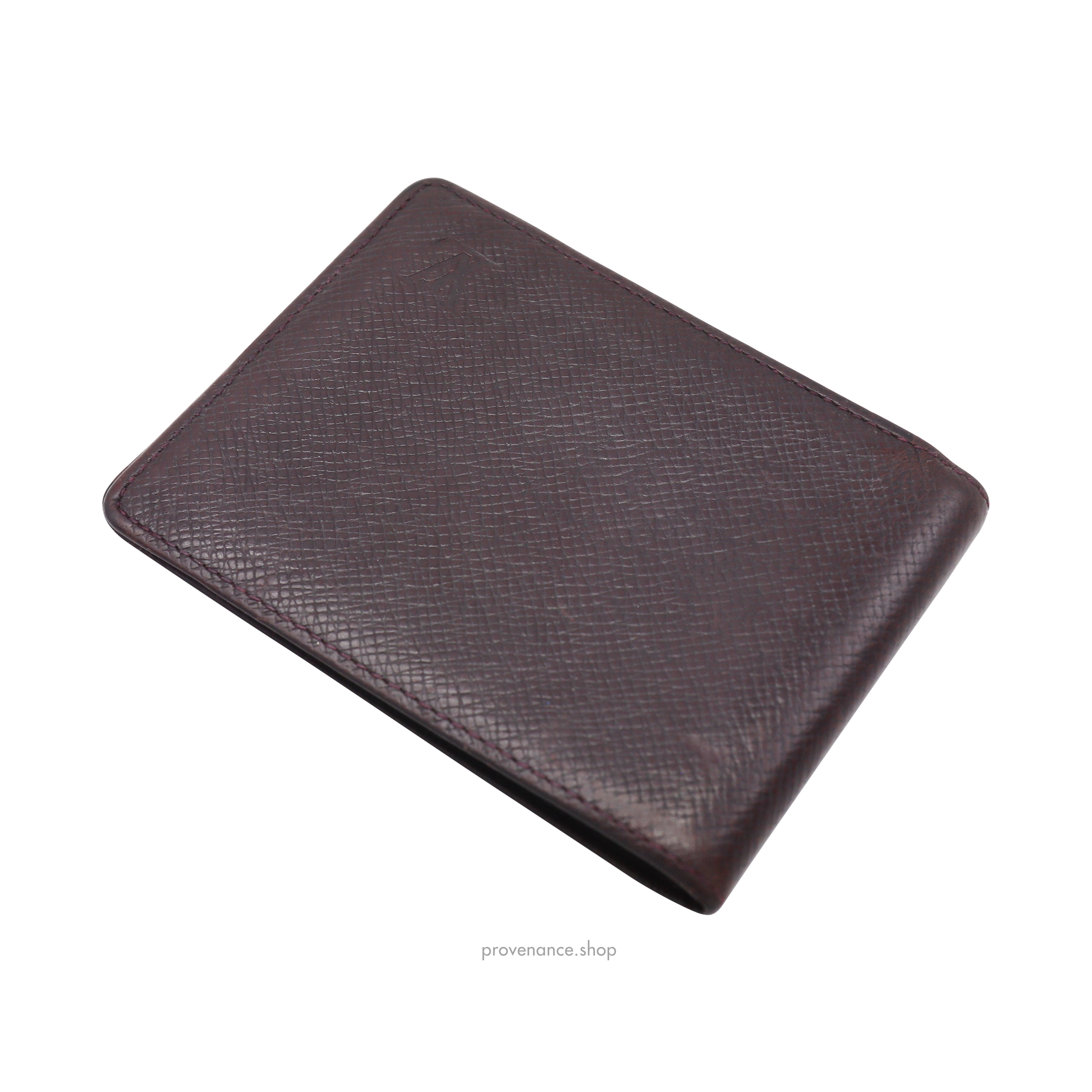 Louis Vuitton Slender Wallet - Taiga Acajou Leather - 6