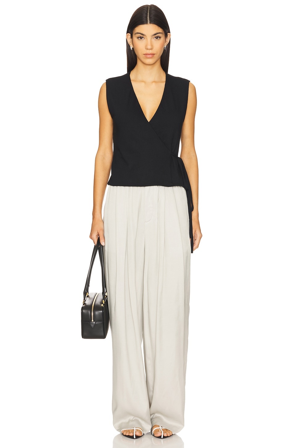 Lauren Sleeveless Wrap Top - 4