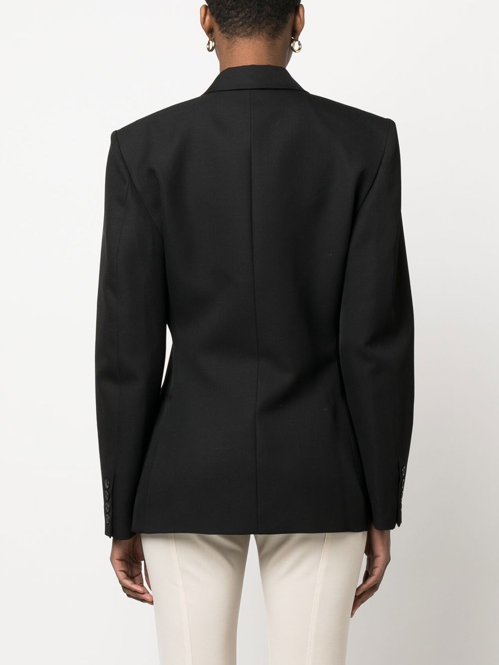 Myra double-breasted wool blazer - 4