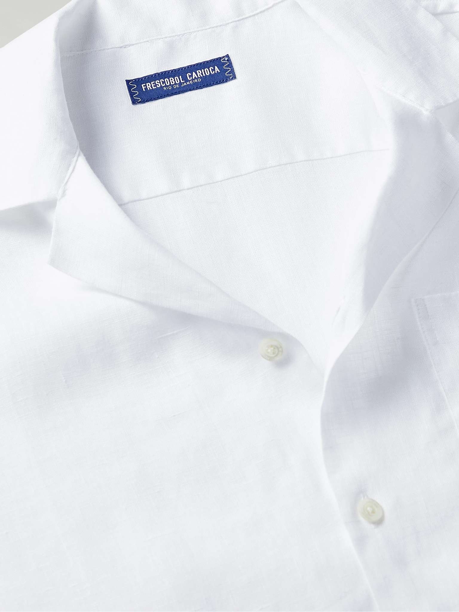 Angelo Camp-Collar Linen Shirt - 5