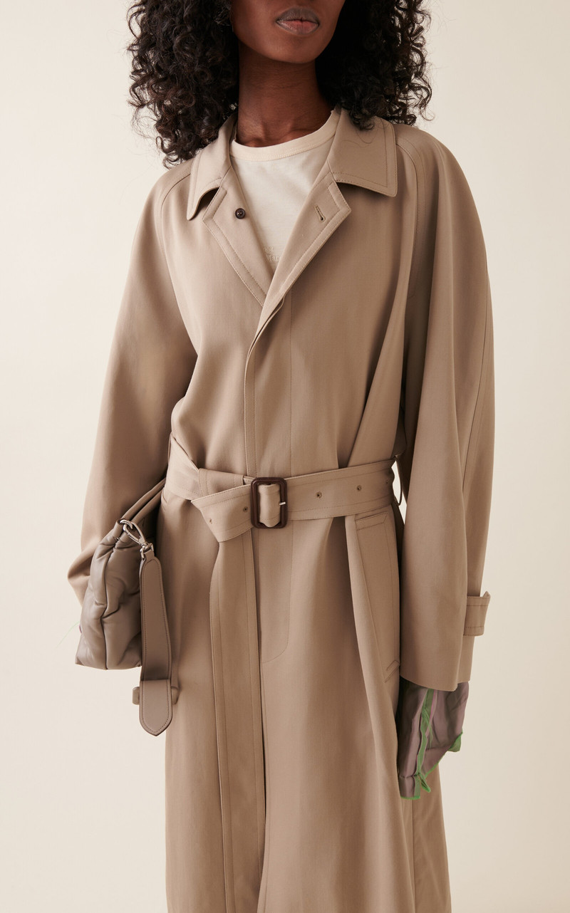Belted Wool Trench Coat neutral 3