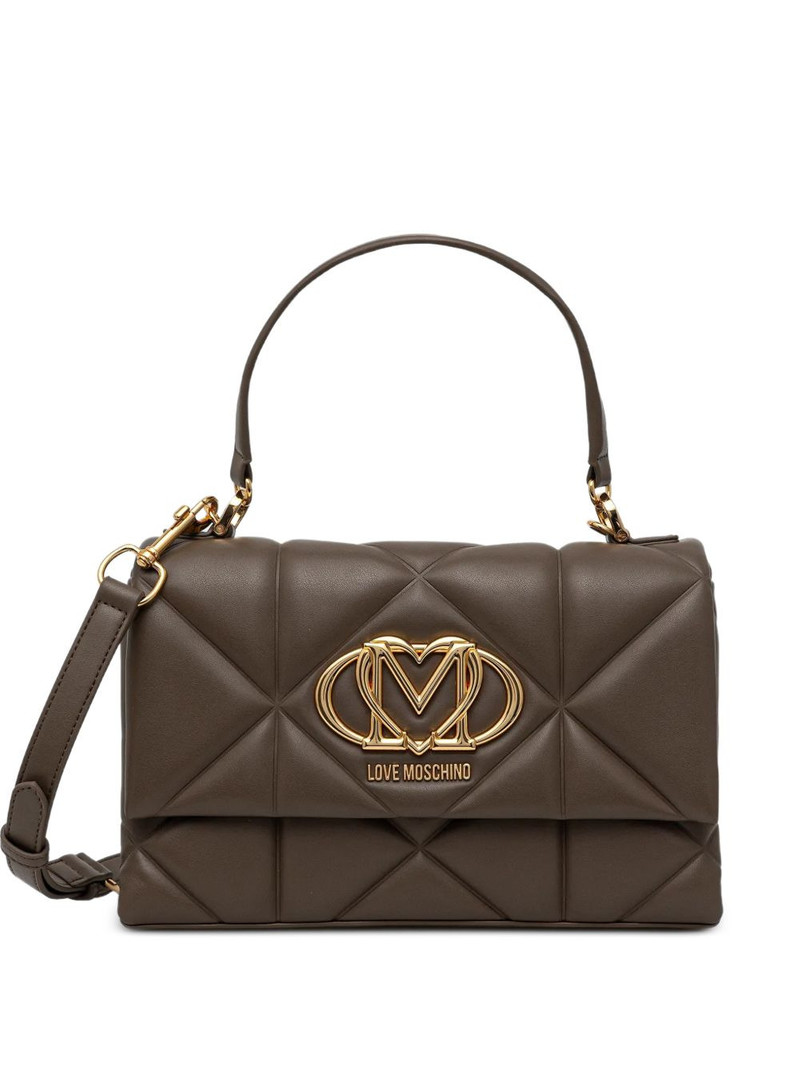 quilted top-handle tote bag 1