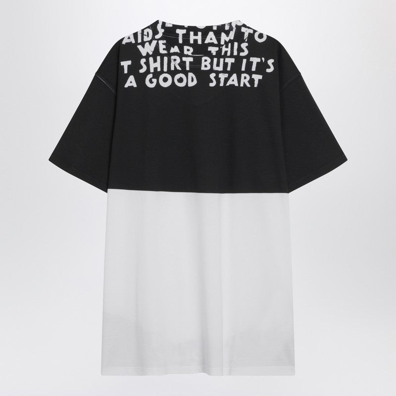 MM6 Maison Margiela White/black cotton AIDS T-shirt - 1