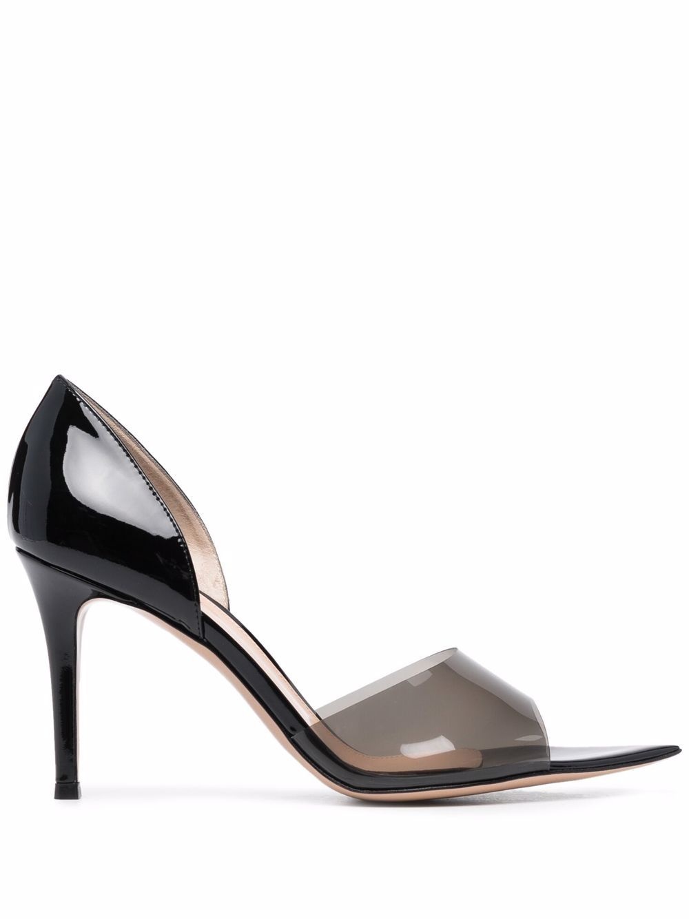 Bree 85mm transparent-strap pumps - 1