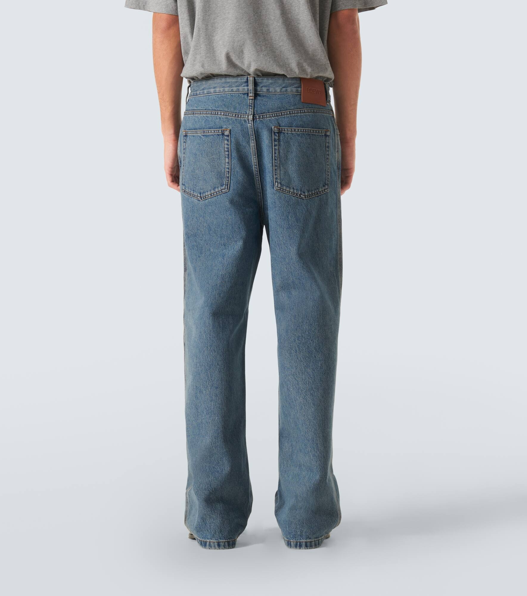 Anagram wide-leg jeans - 4
