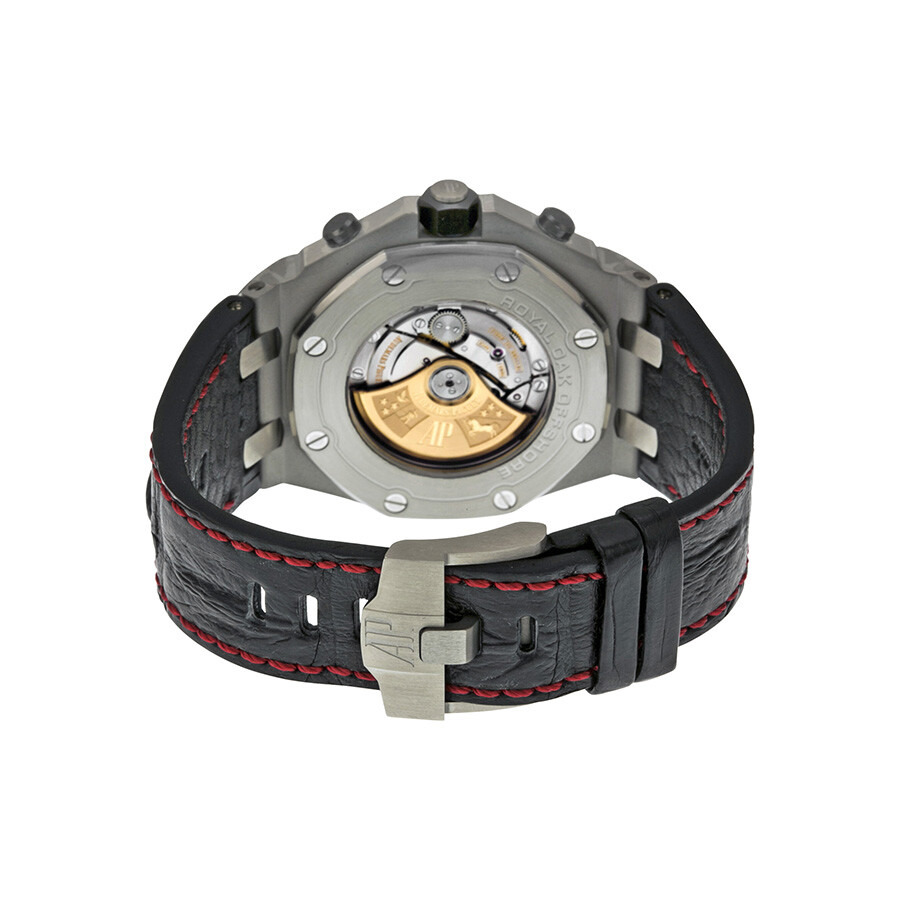Pre-owned Audemars Piguet Royal Oak Offshore Chronograph Black Mega Tapisserie Dial Men's Watch 2647 - 3