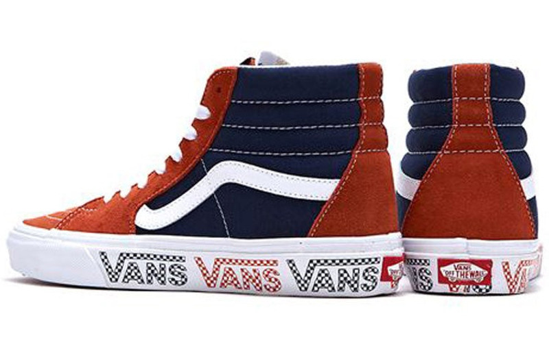 Vans Vans Sk8-hi Orange Blue Splicing 'Black Brown' VN0A4BV6X0O outlook