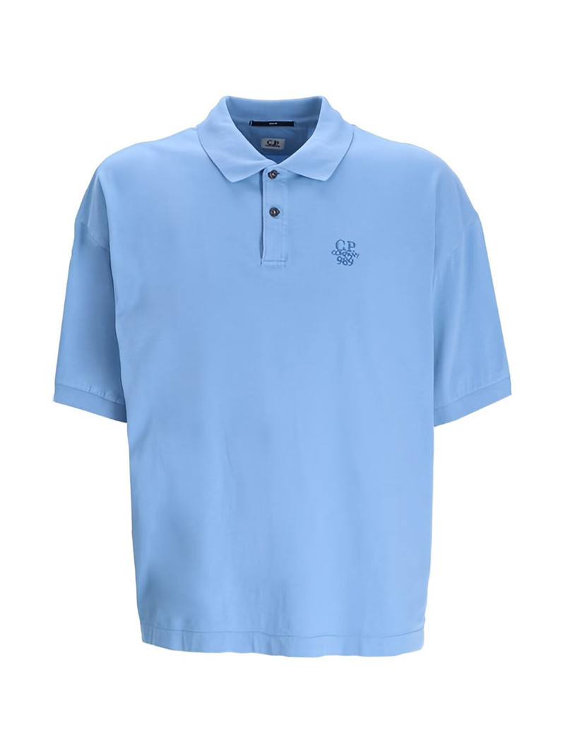 logo-embroidered polo shirt 1
