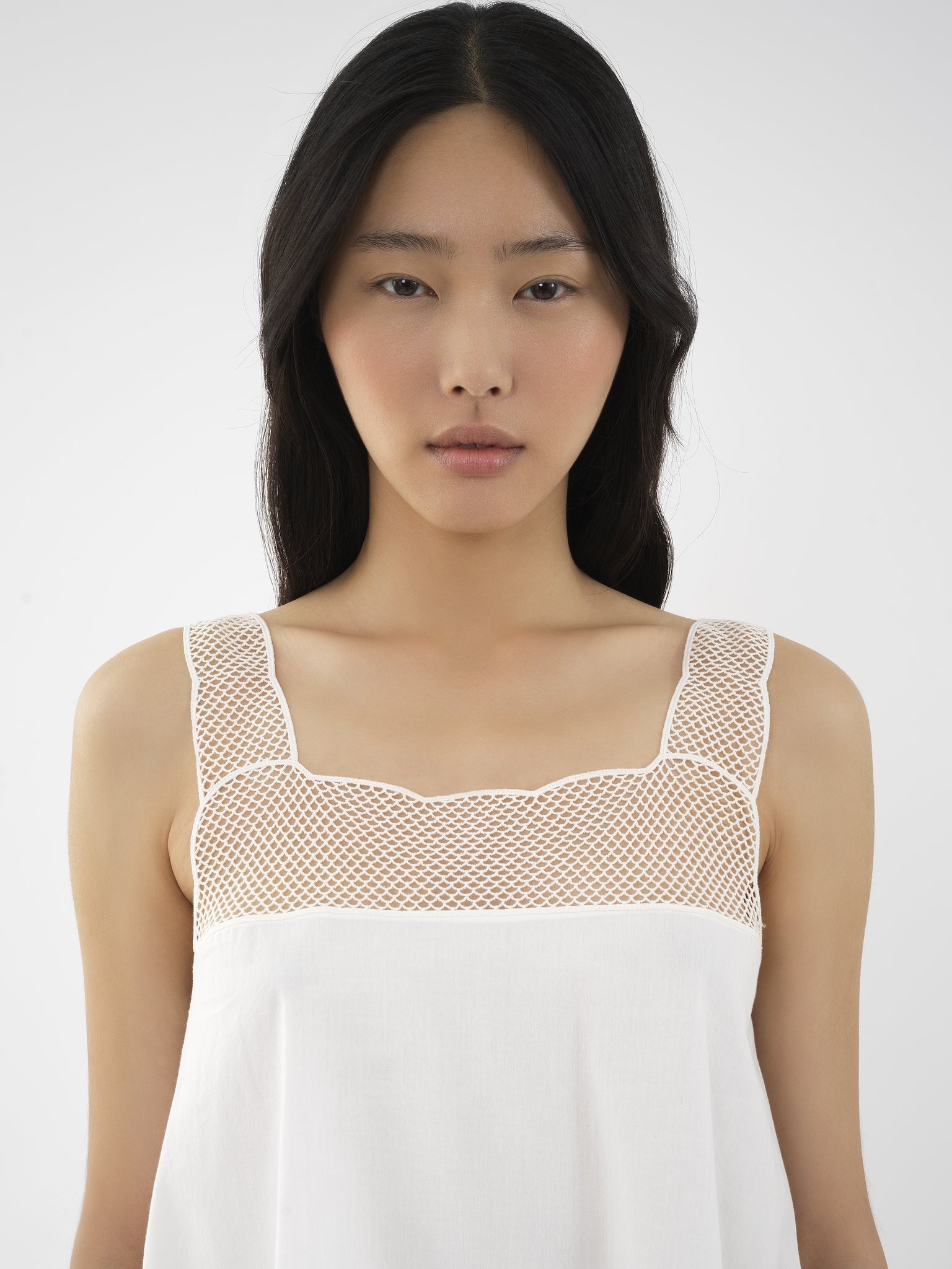GUIPURE-DETAIL TANK TOP - 6