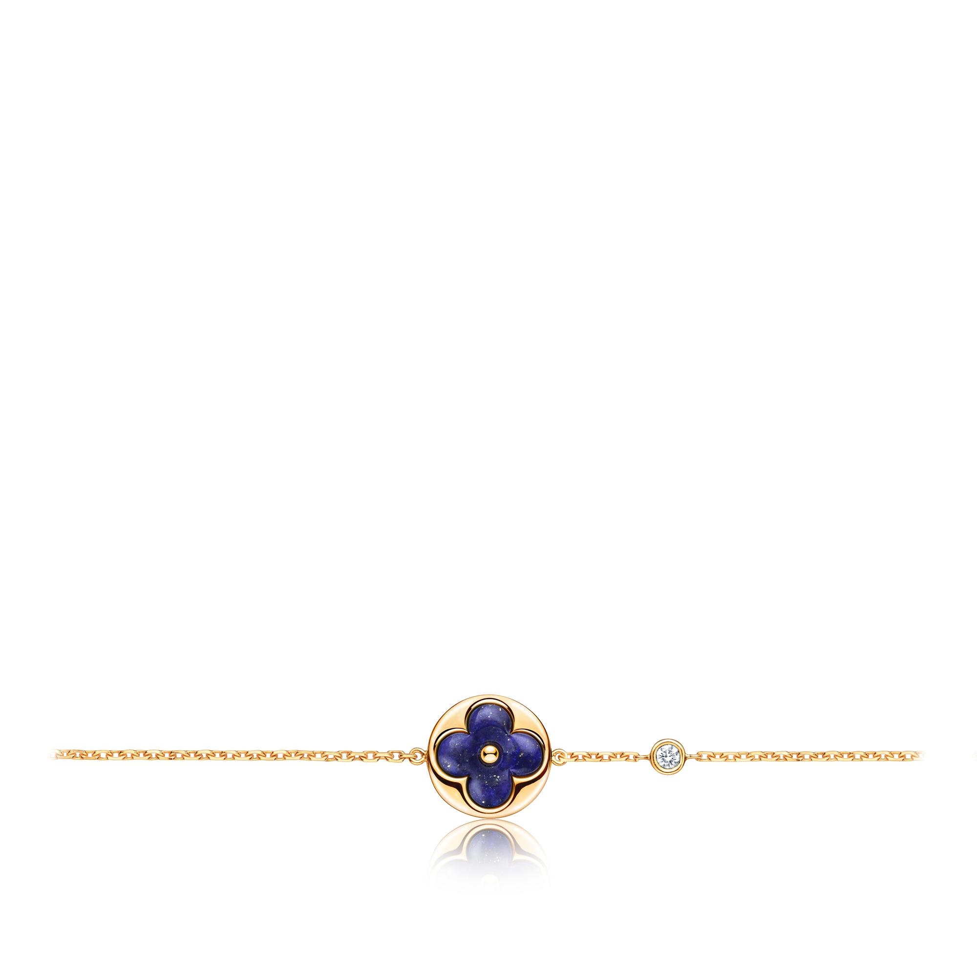 COLOR BLOSSOM BB SUN BRACELET, YELLOW GOLD, LAPIS AND DIAMOND - 1