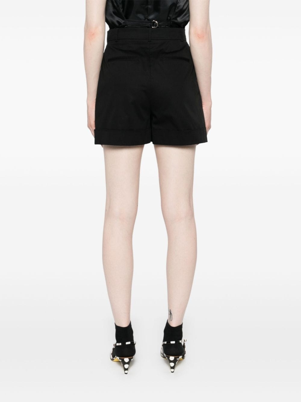 inverted-pleat shorts - 4