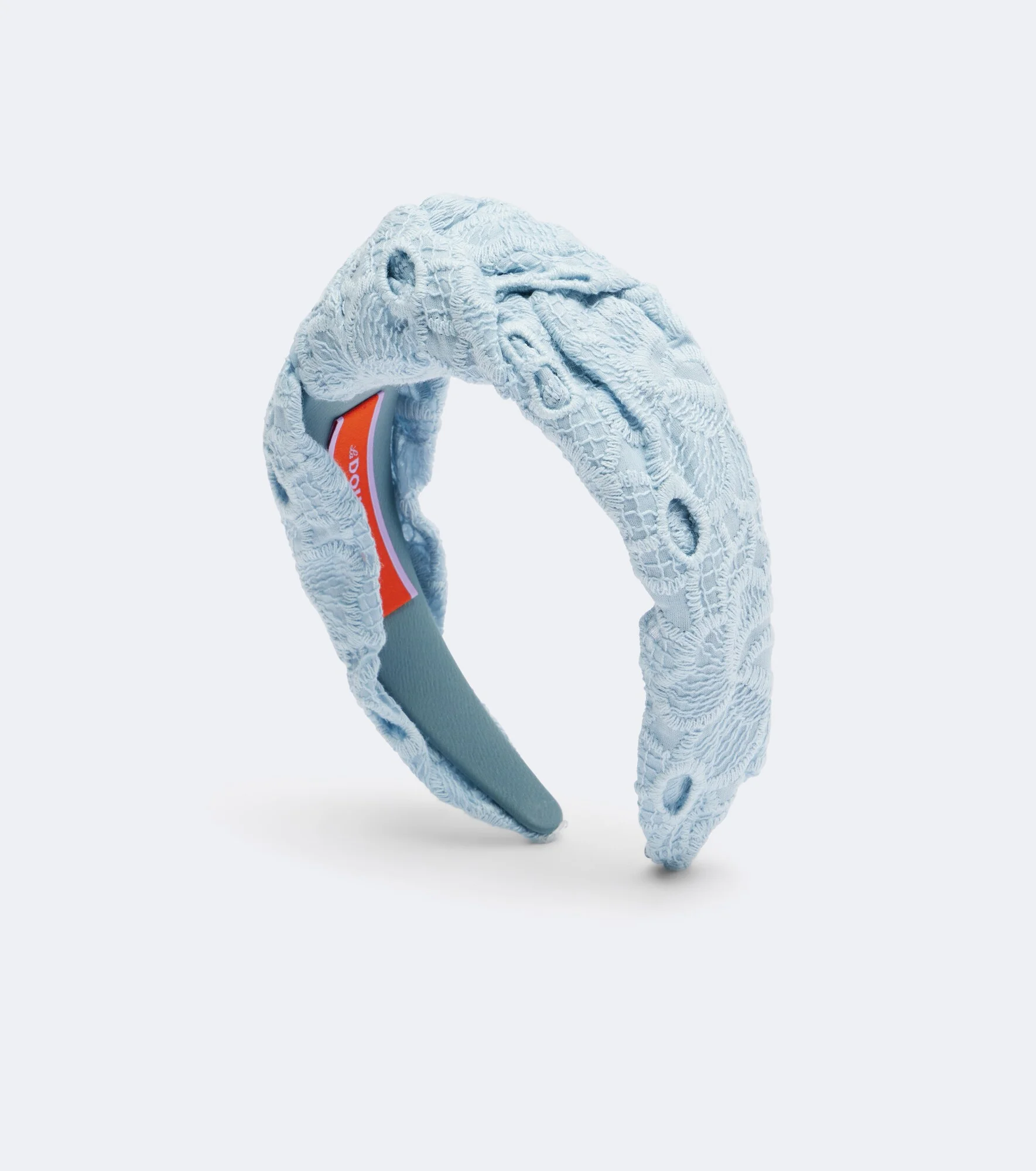 Knotted printed cotton headband - 1