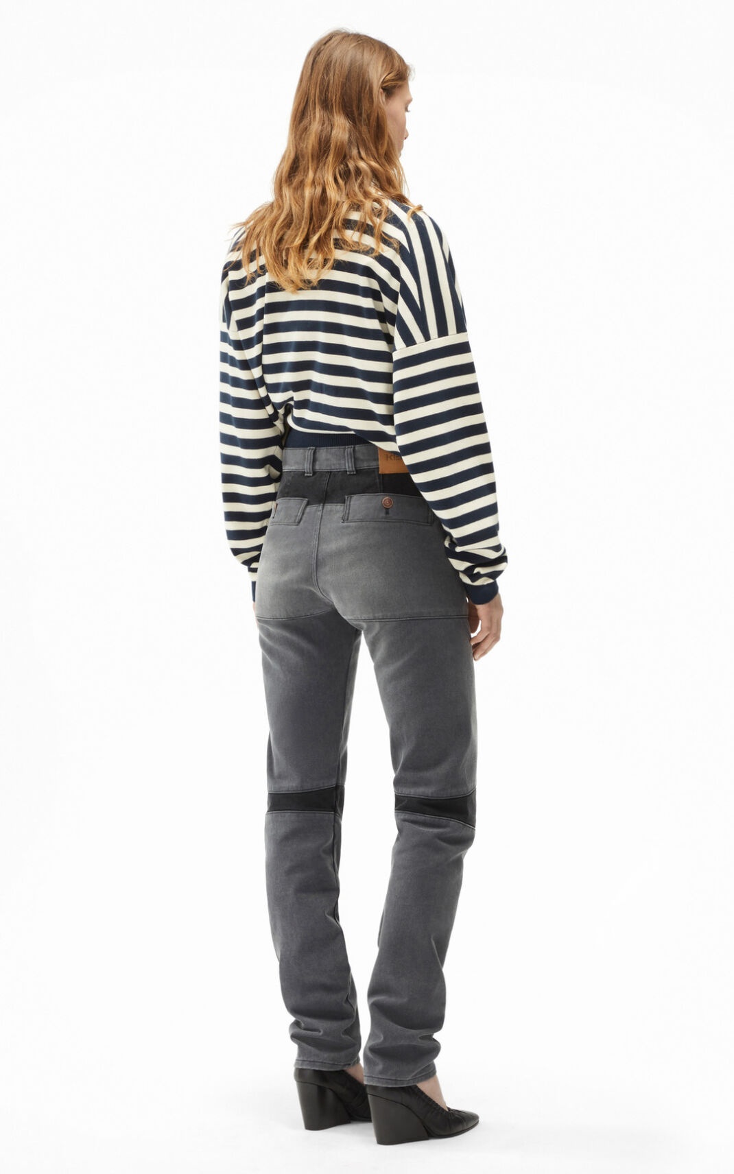 Straight denim trousers - 3