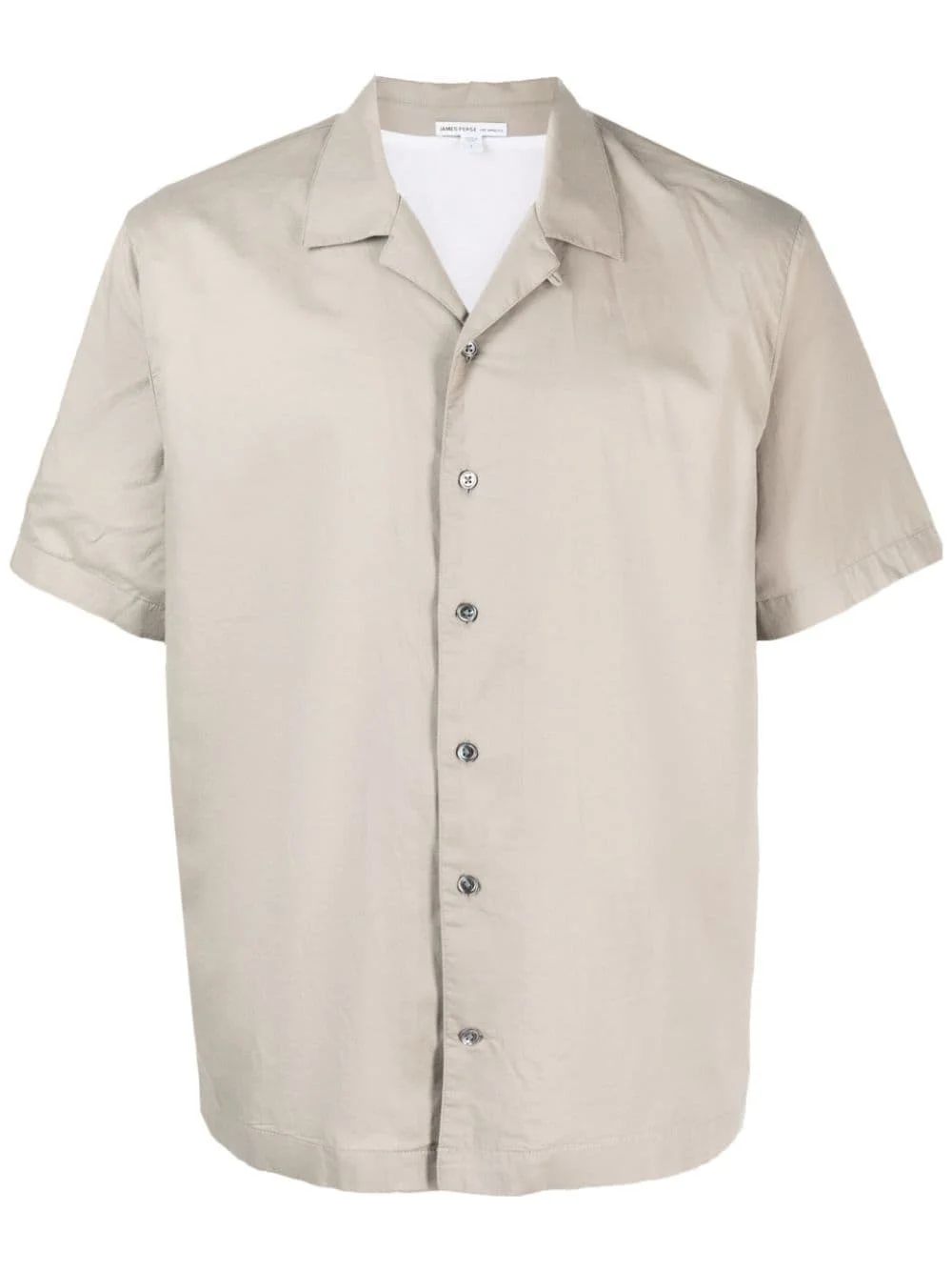 short-sleeves buttoned poplin shirt - 1