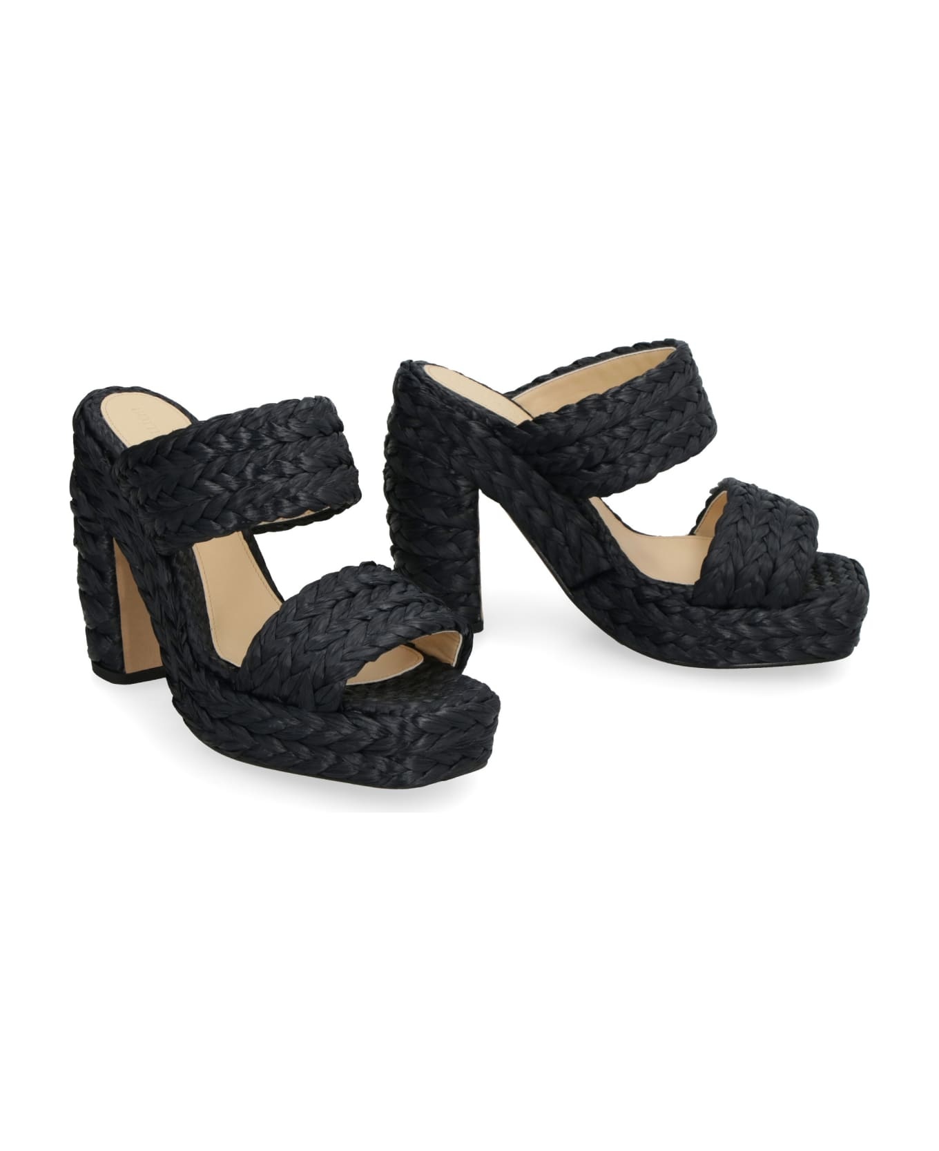 Canalazzo Raffia Mules - 3