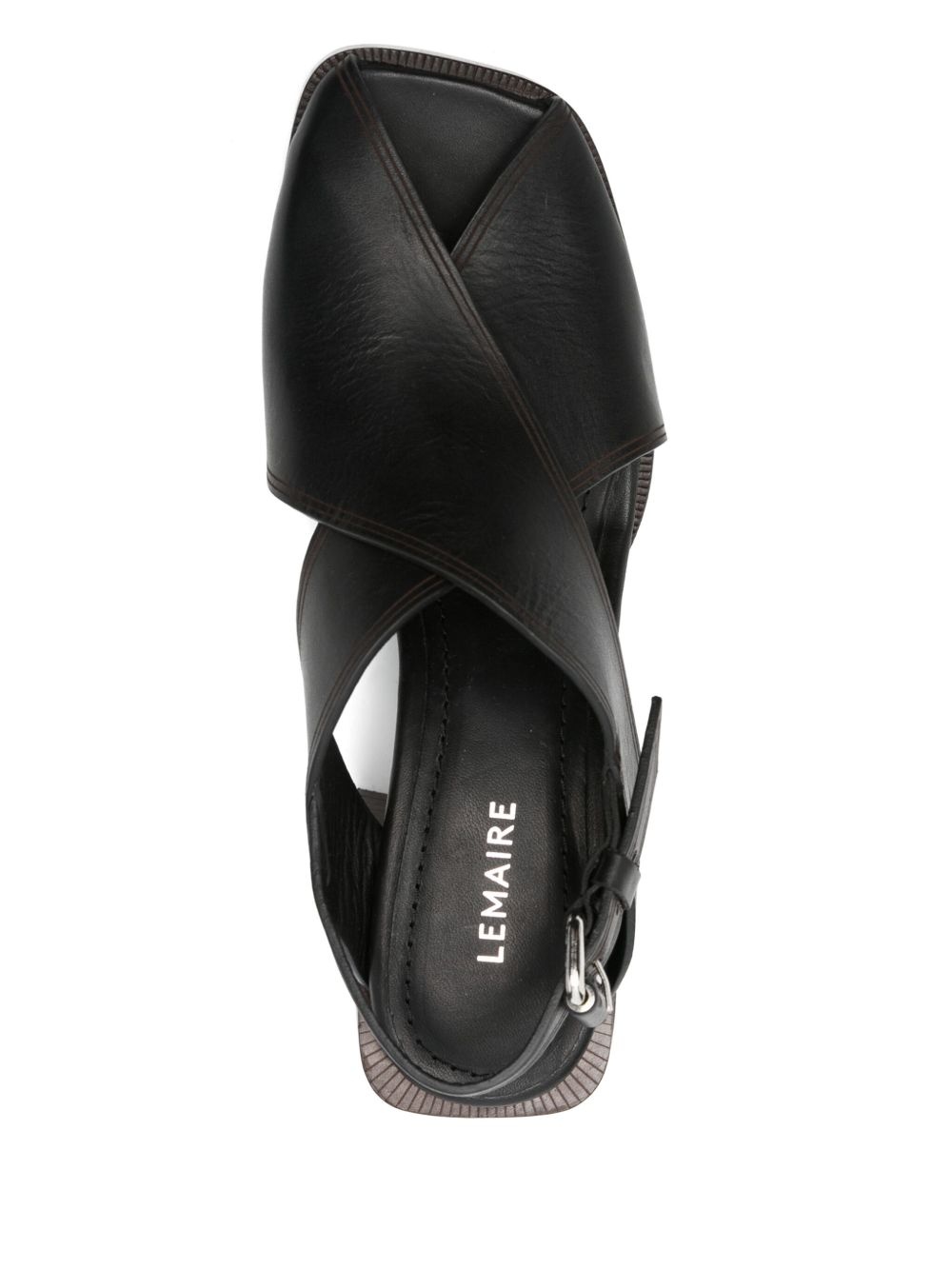 65mm leather sandals - 4