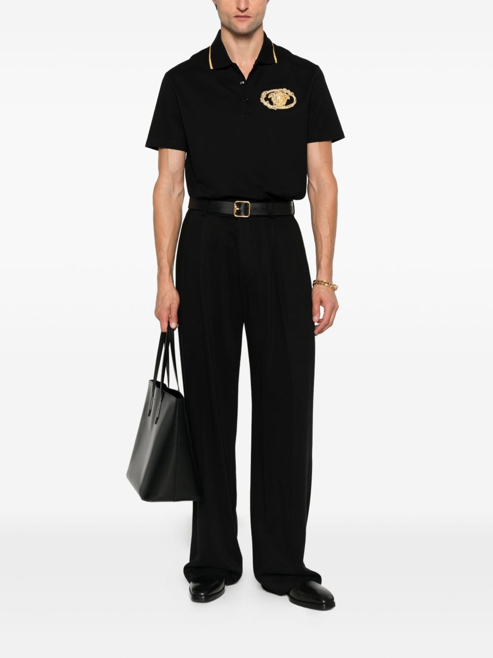 medusa emblem polo shirt - 2